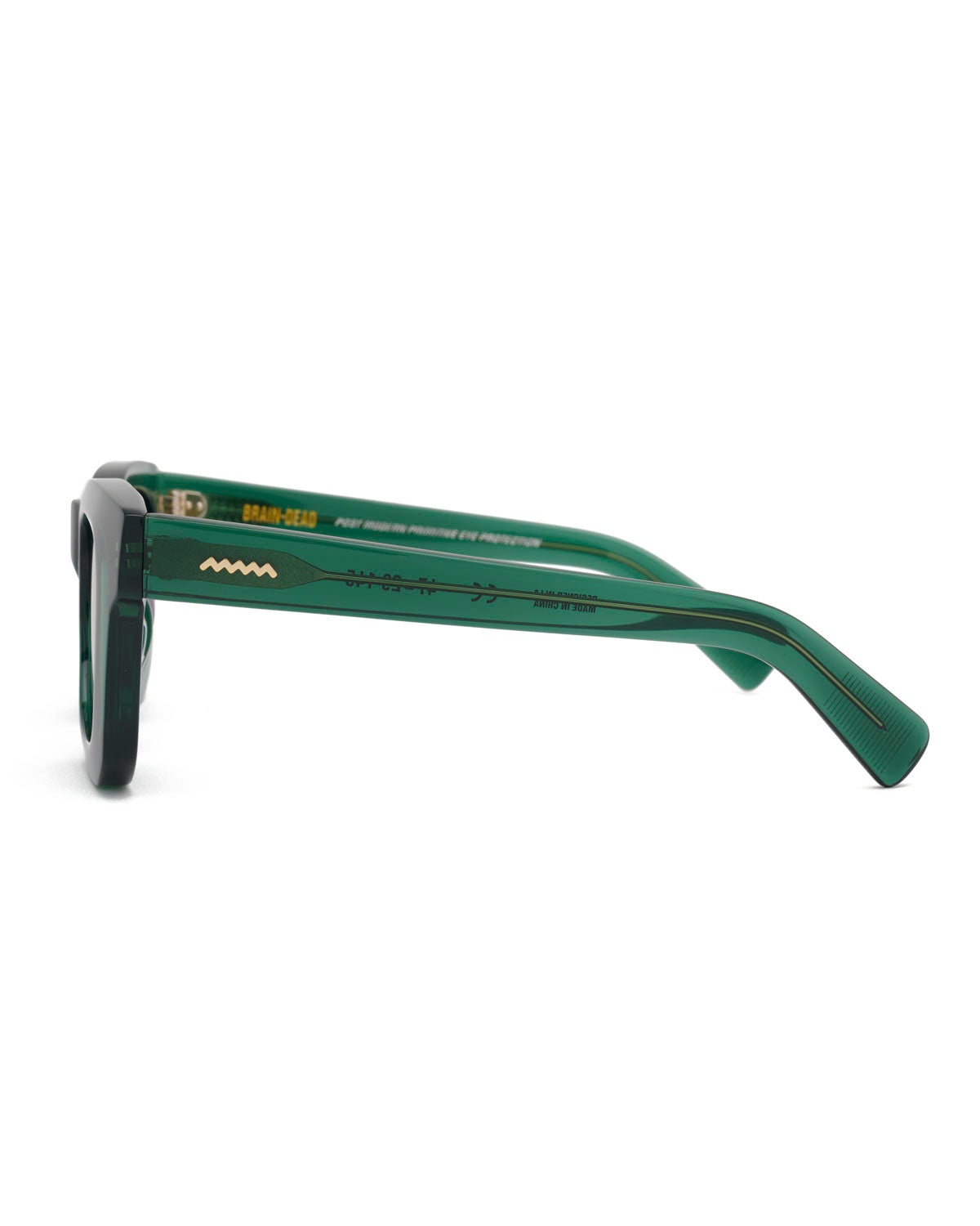 Elia Post Modern Primitive Eye Protection - Green Glitter - 2