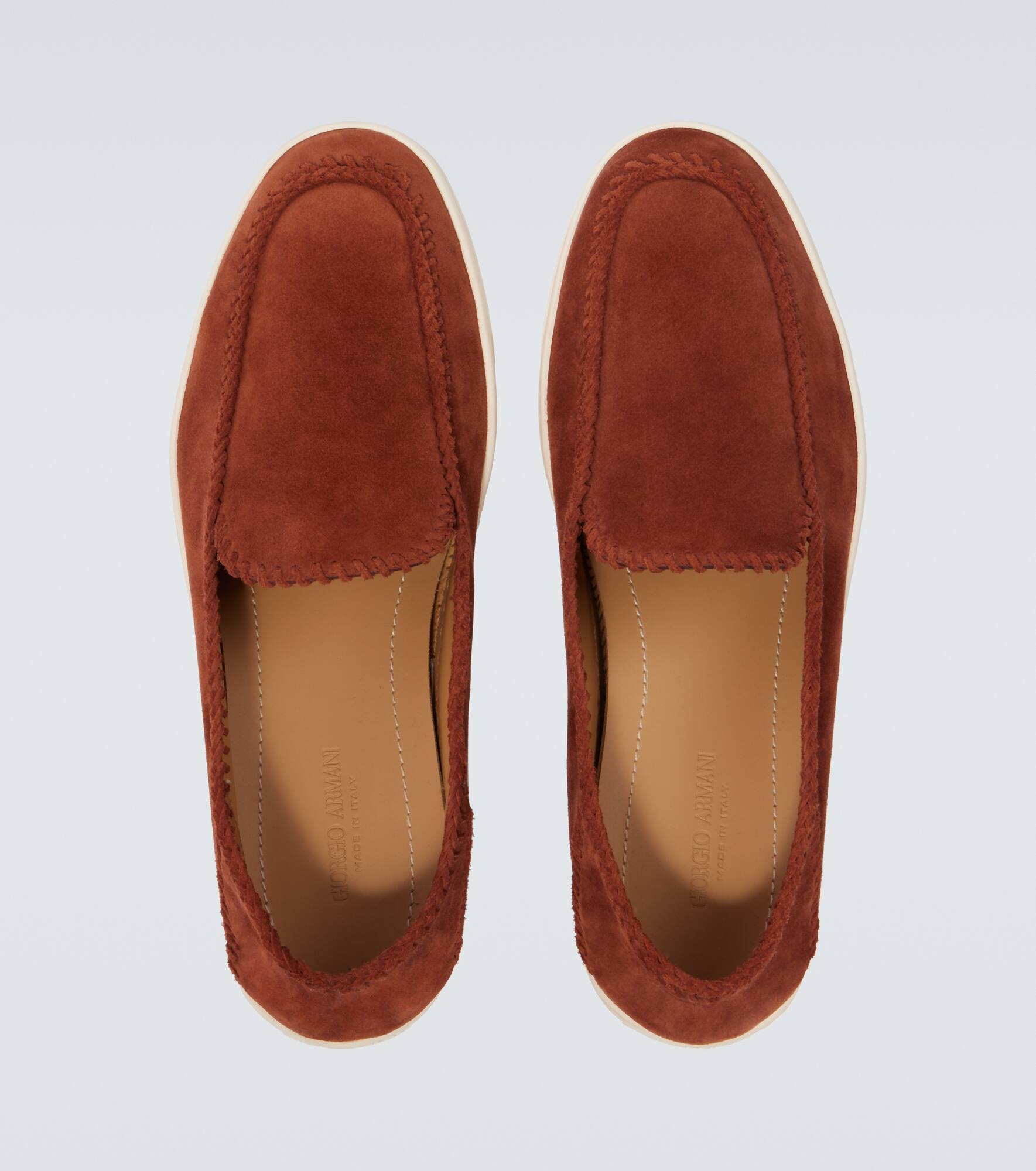 Suede slip-on shoes - 4