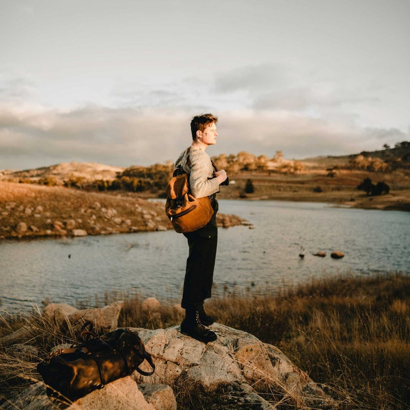 CAMP BACKPACK / SUEDE  -  HAZELNUT BROWN 5