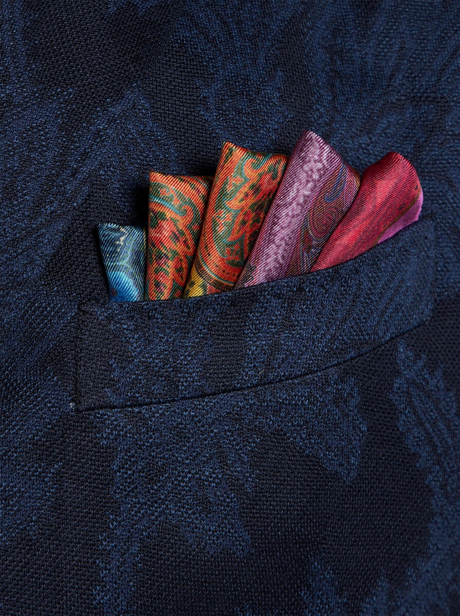 PRINTED SILK POCKET SQUARE - 2