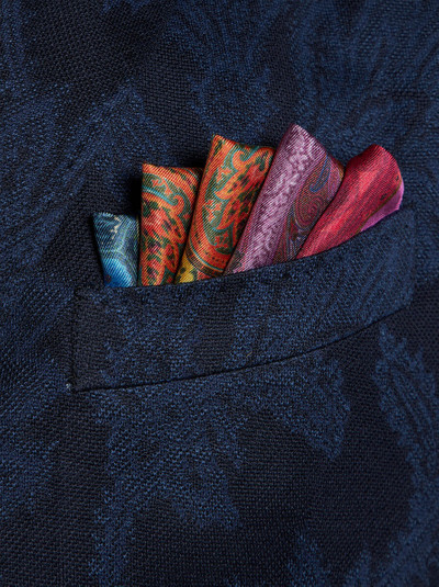 Etro PRINTED SILK POCKET SQUARE outlook