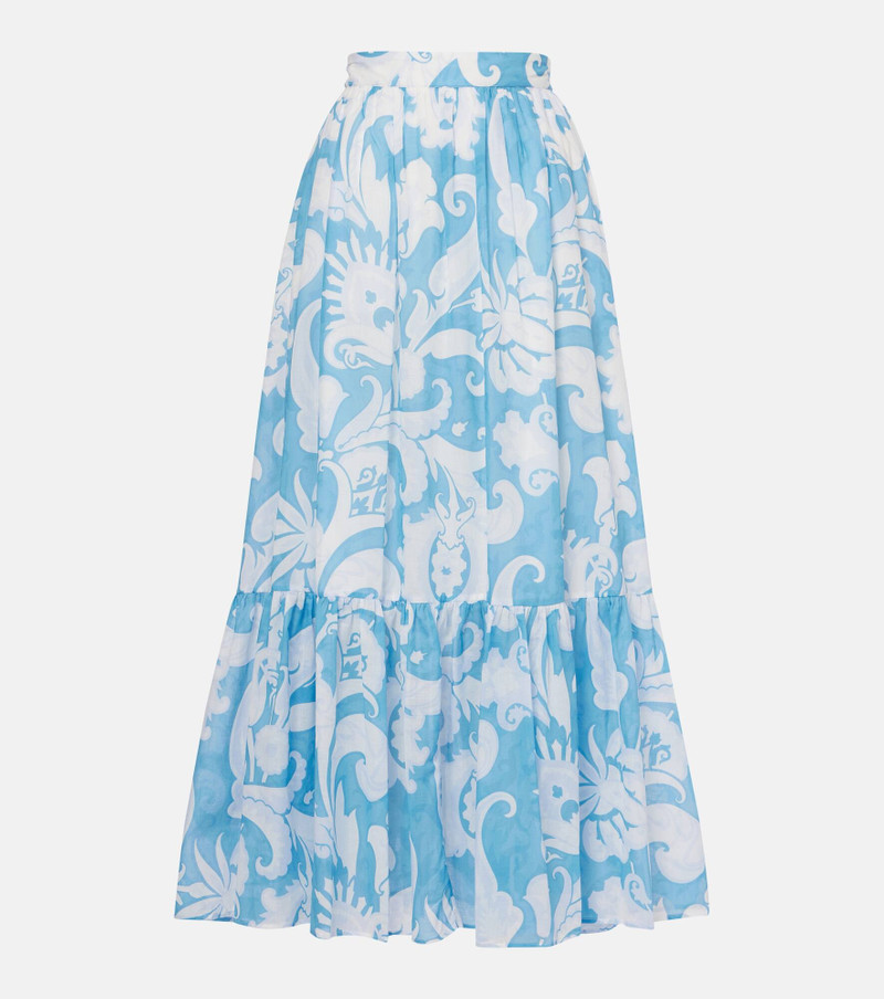 Paisley cotton maxi skirt 1