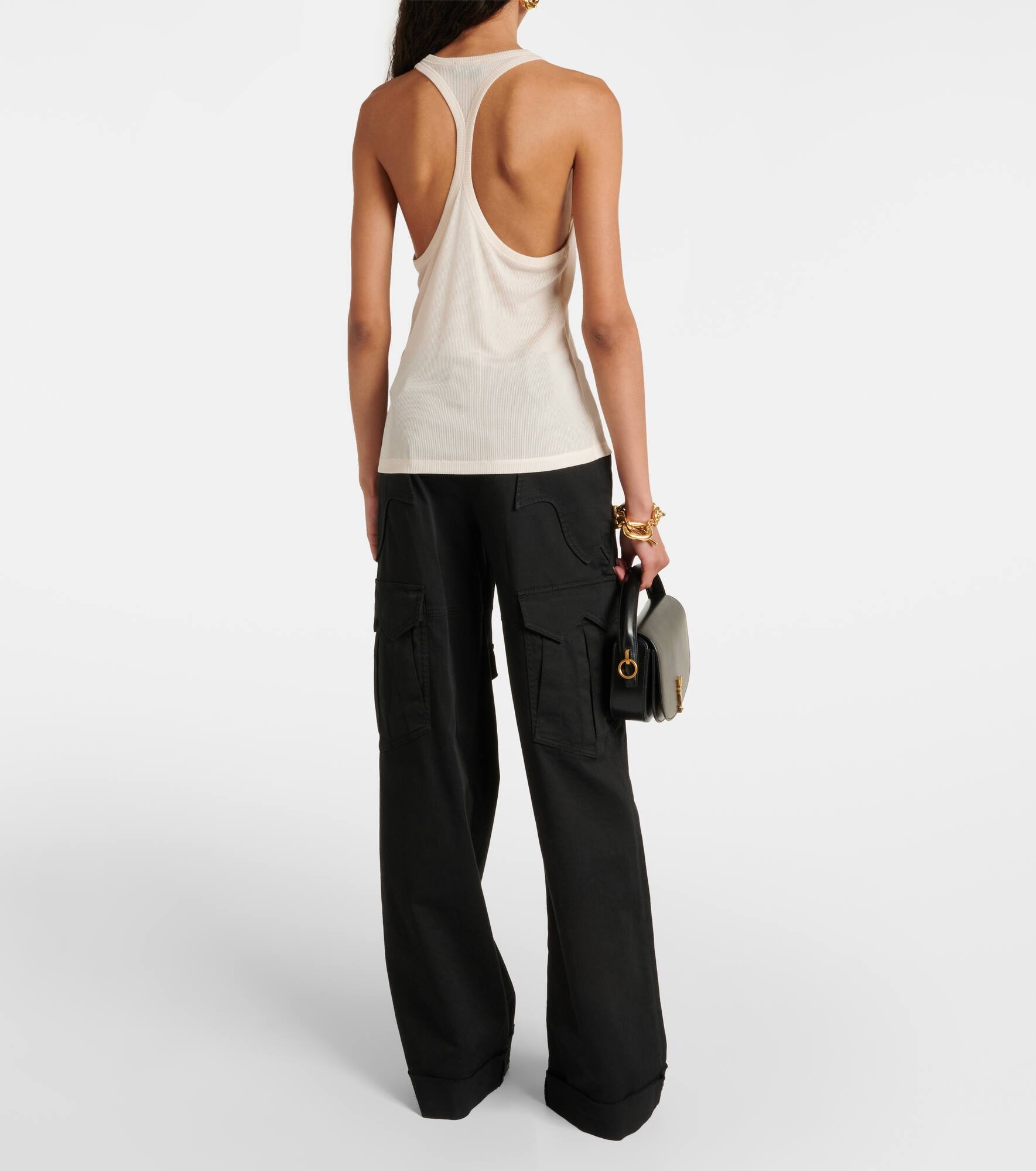 Crêpe jersey tank top - 3