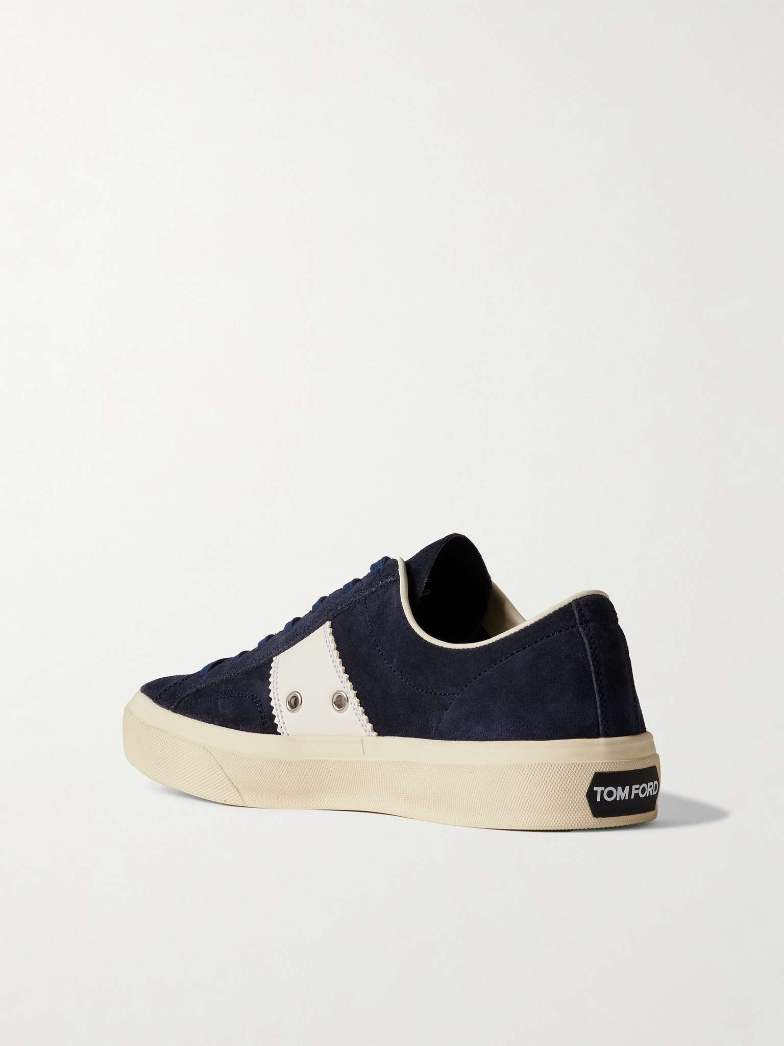 Cambridge Leather-Trimmed Suede Sneakers - 4