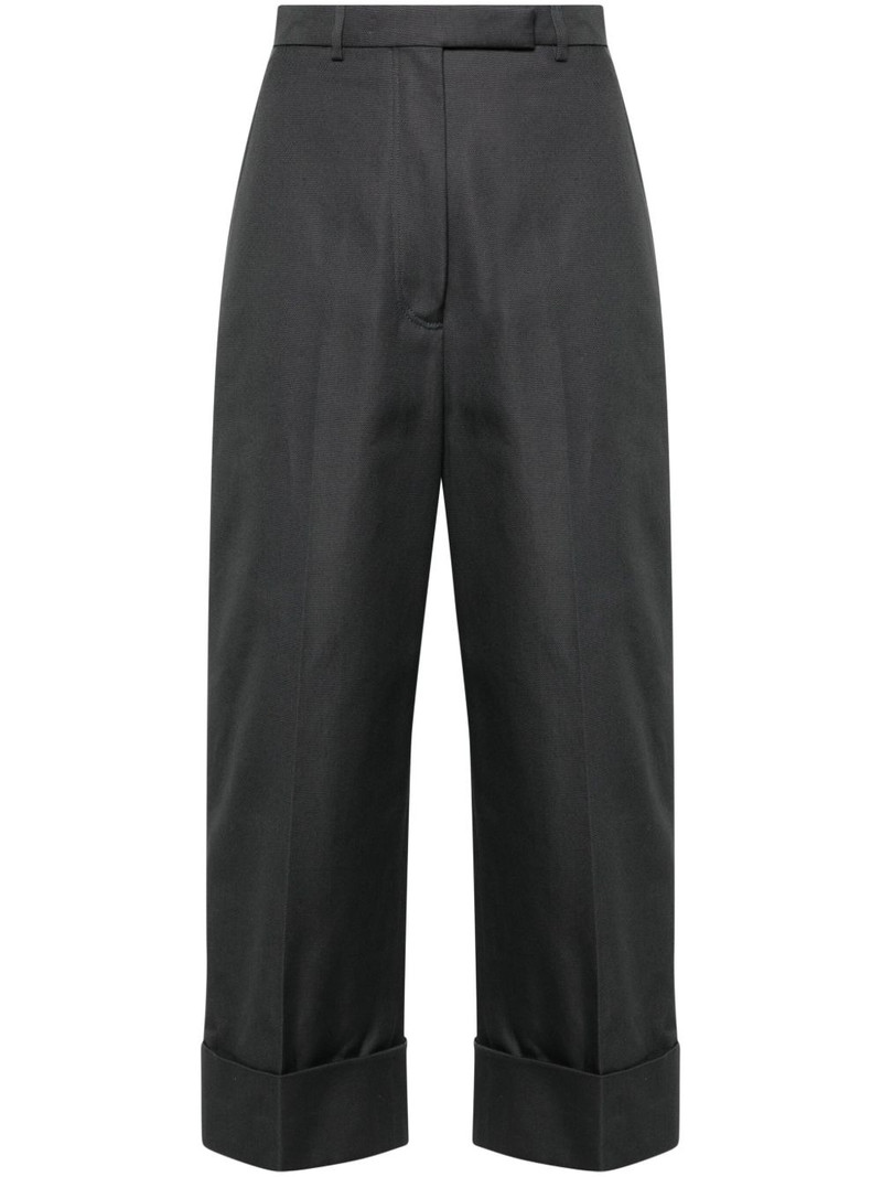 high-waisted canvas trousers 1