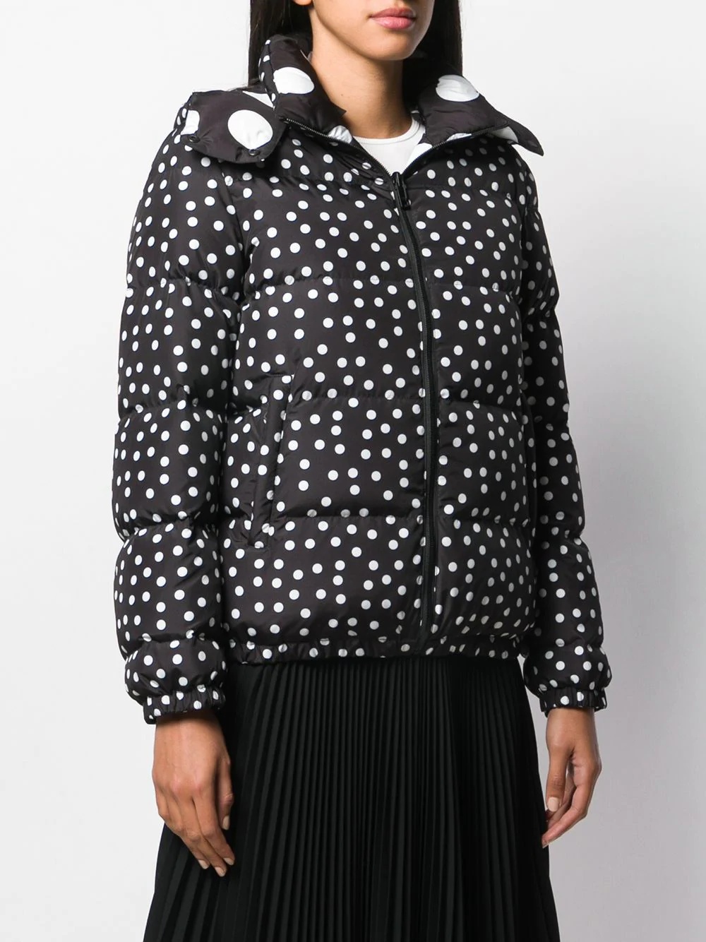 reversible polka dot puffer jacket - 3