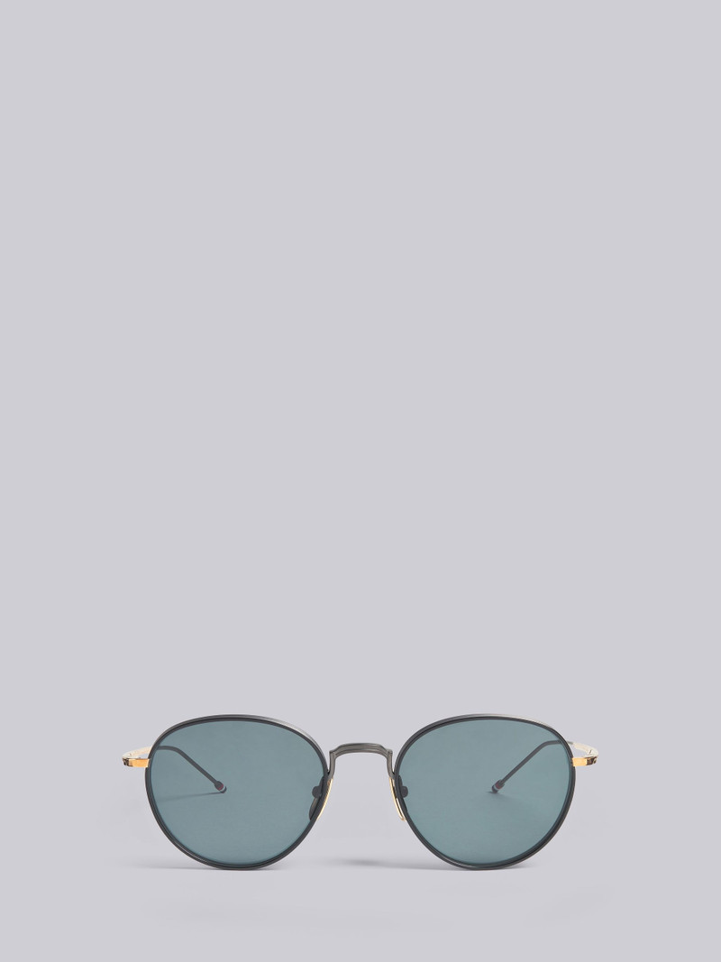 TB119 - Black Iron and White Gold Pantos Sunglasses - 1