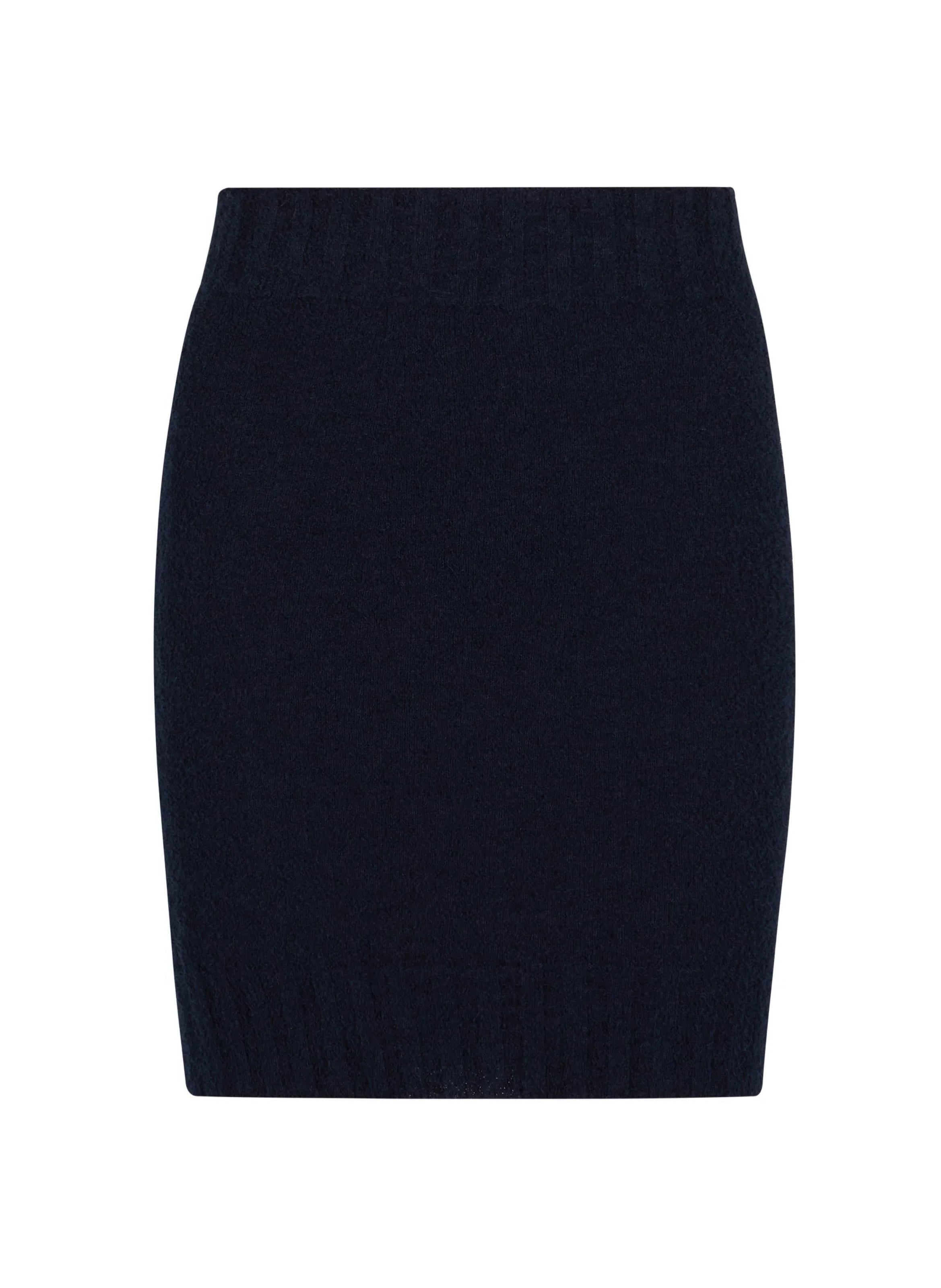 Spongy Knitted Mini Skirt - 1