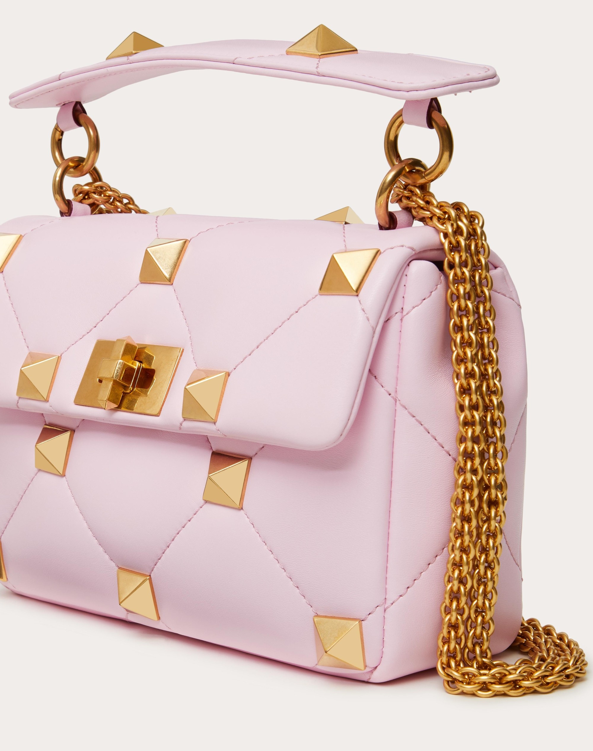 MEDIUM ROMAN STUD THE SHOULDER BAG IN NAPPA WITH CHAIN - 5