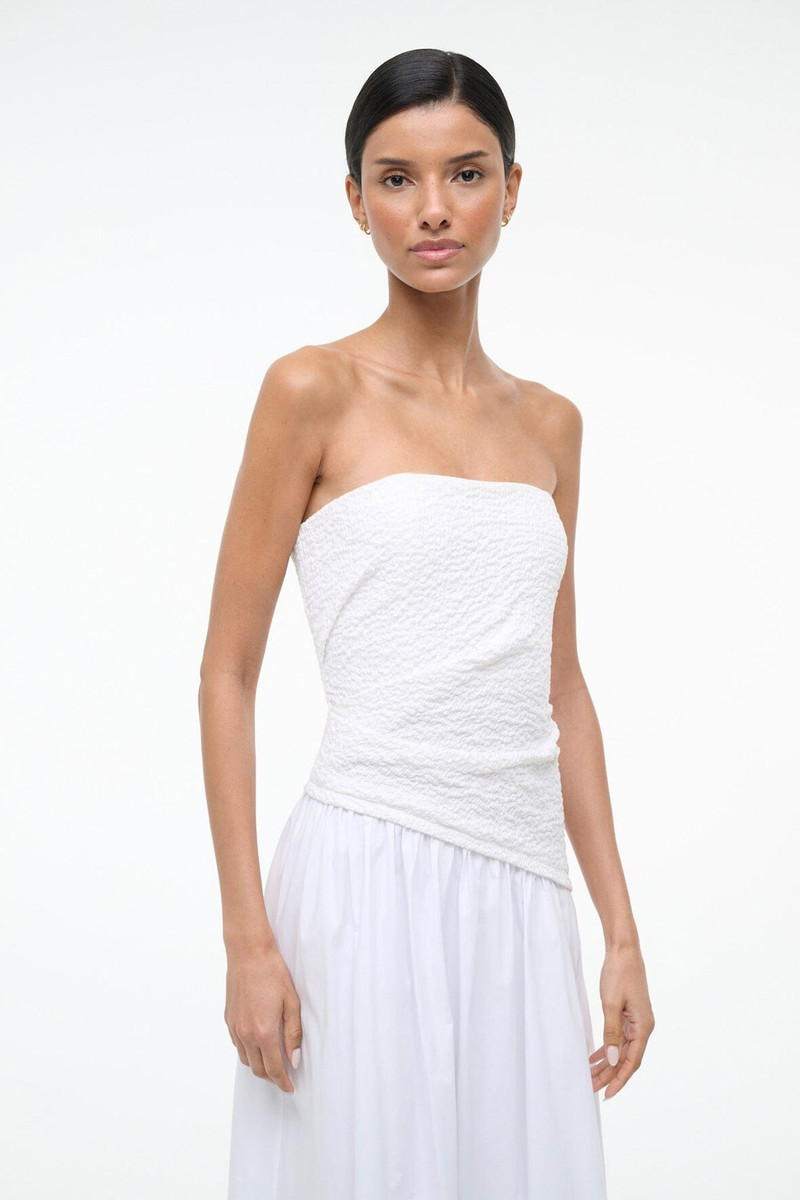 STAUD STAUD NIA DRESS WHITE outlook