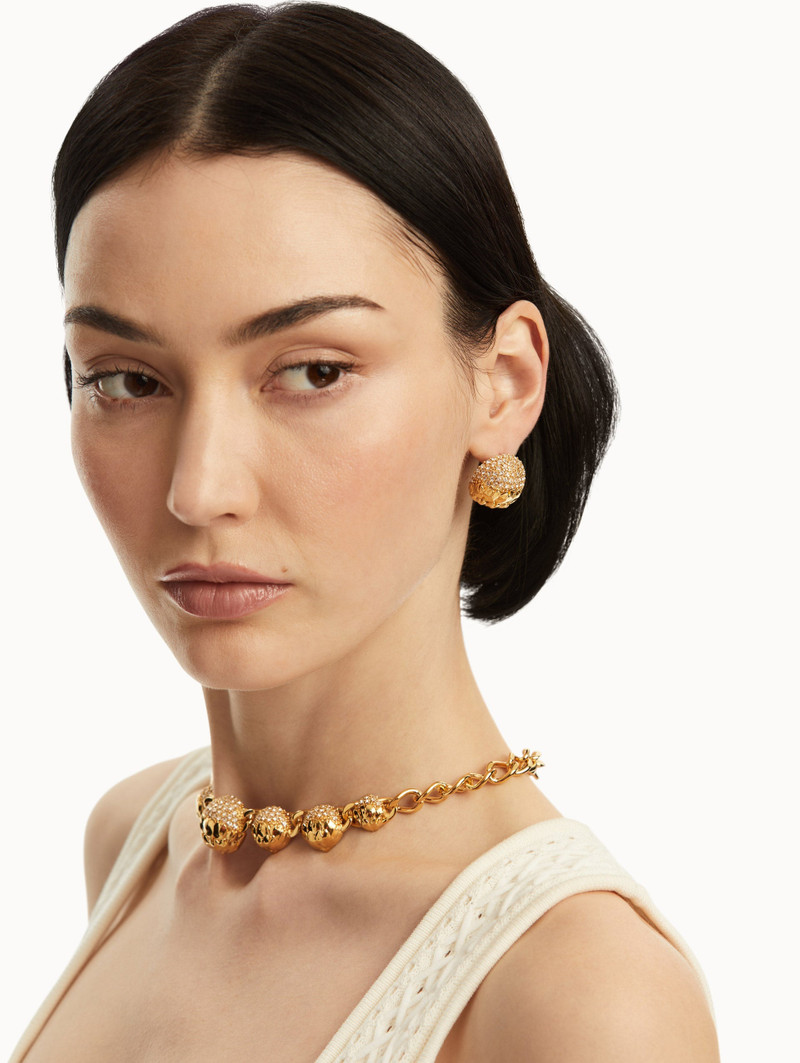 Oscar de la Renta PAVÉ ARTICHOKE EARRINGS outlook