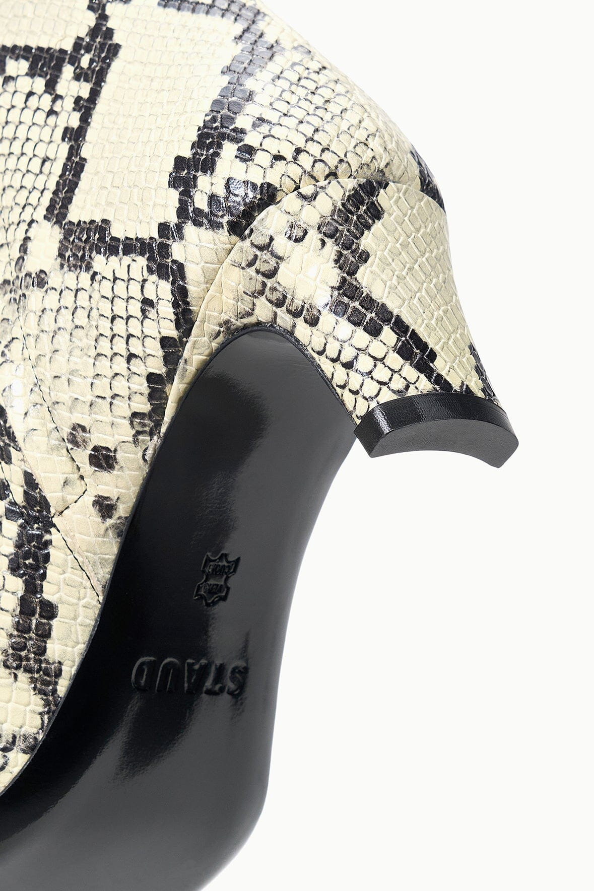 STAUD WALLY ANKLE BOOT WHITE SNAKE - 9