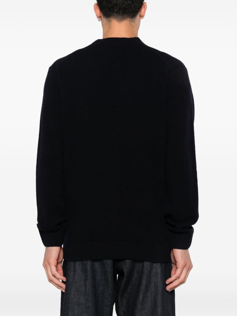 Bold Fox Head-patch cardigan - 4