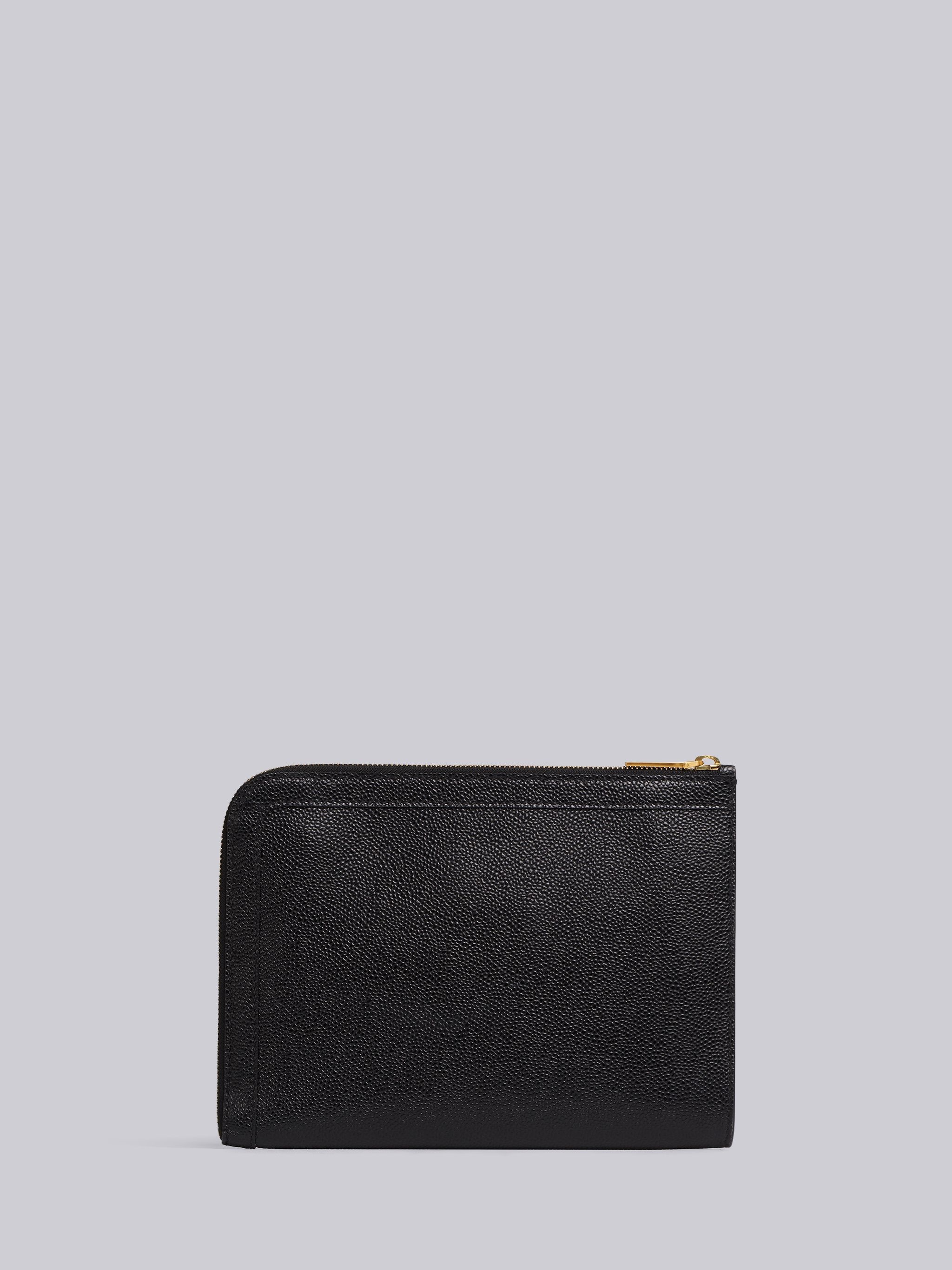 Pebbled Leather Mini Gusset Folio - 3