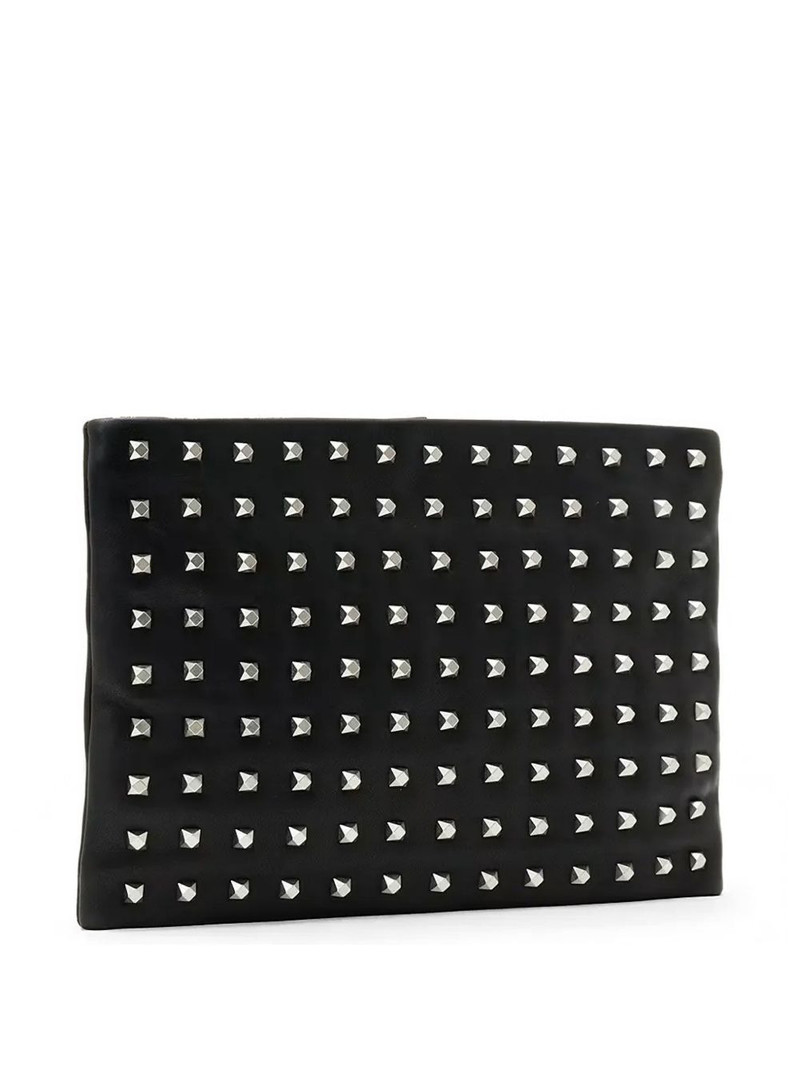 Bettina studded zip clutch bag 3
