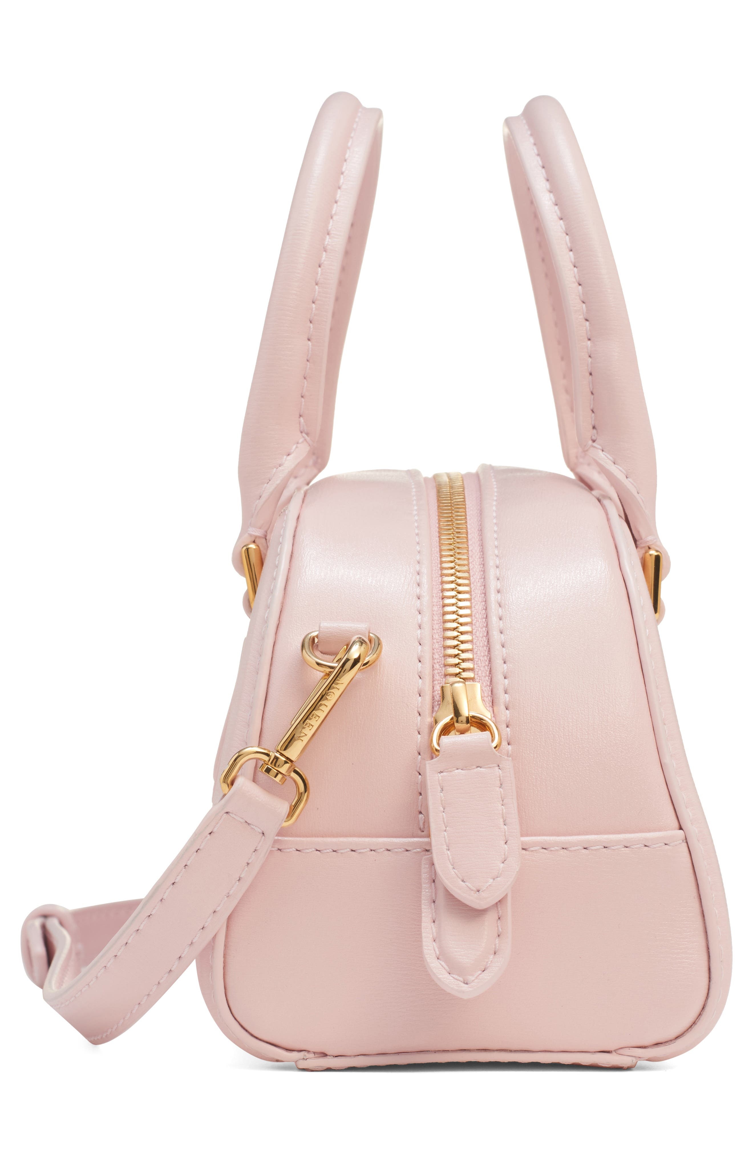 McQueen Mini Birdee Boston Handbag in Rose/Gold at Nordstrom - 6