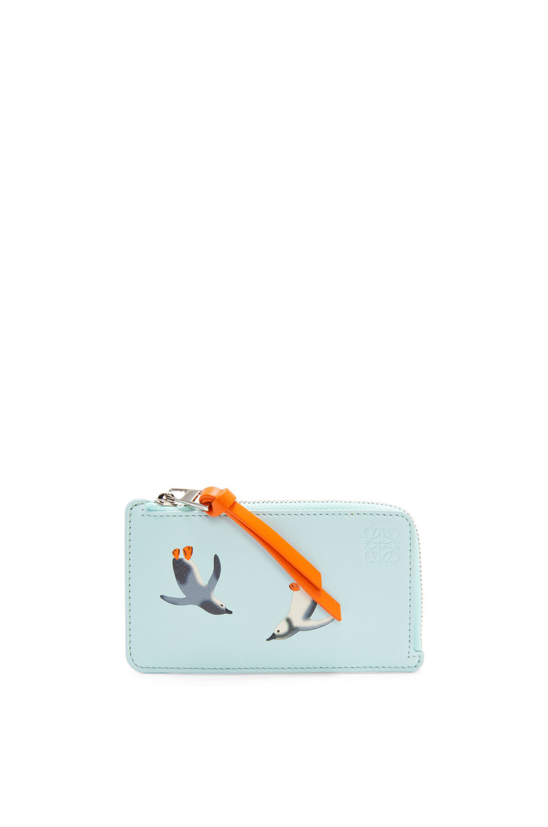 Penguin coin cardholder in satin calfskin 1