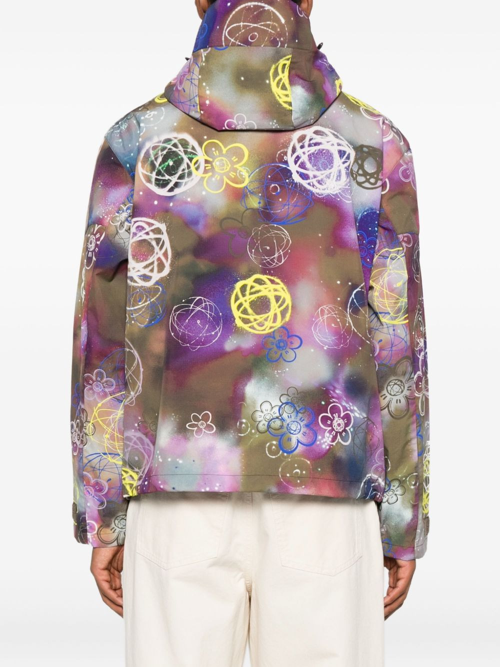 floral-print hooded jacket - 4