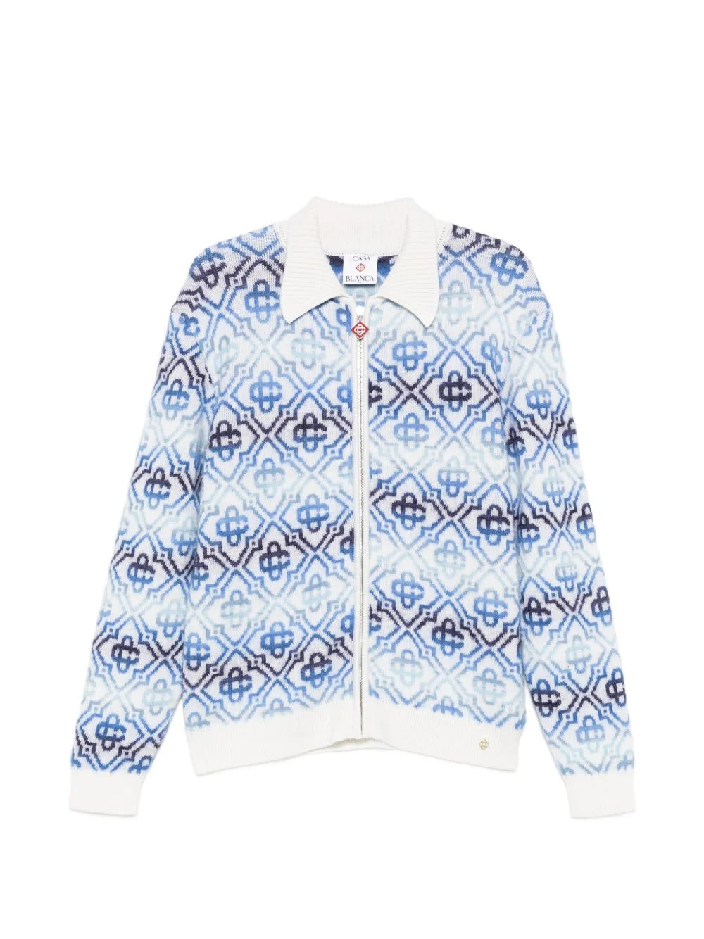 zip-up cardigan - 1