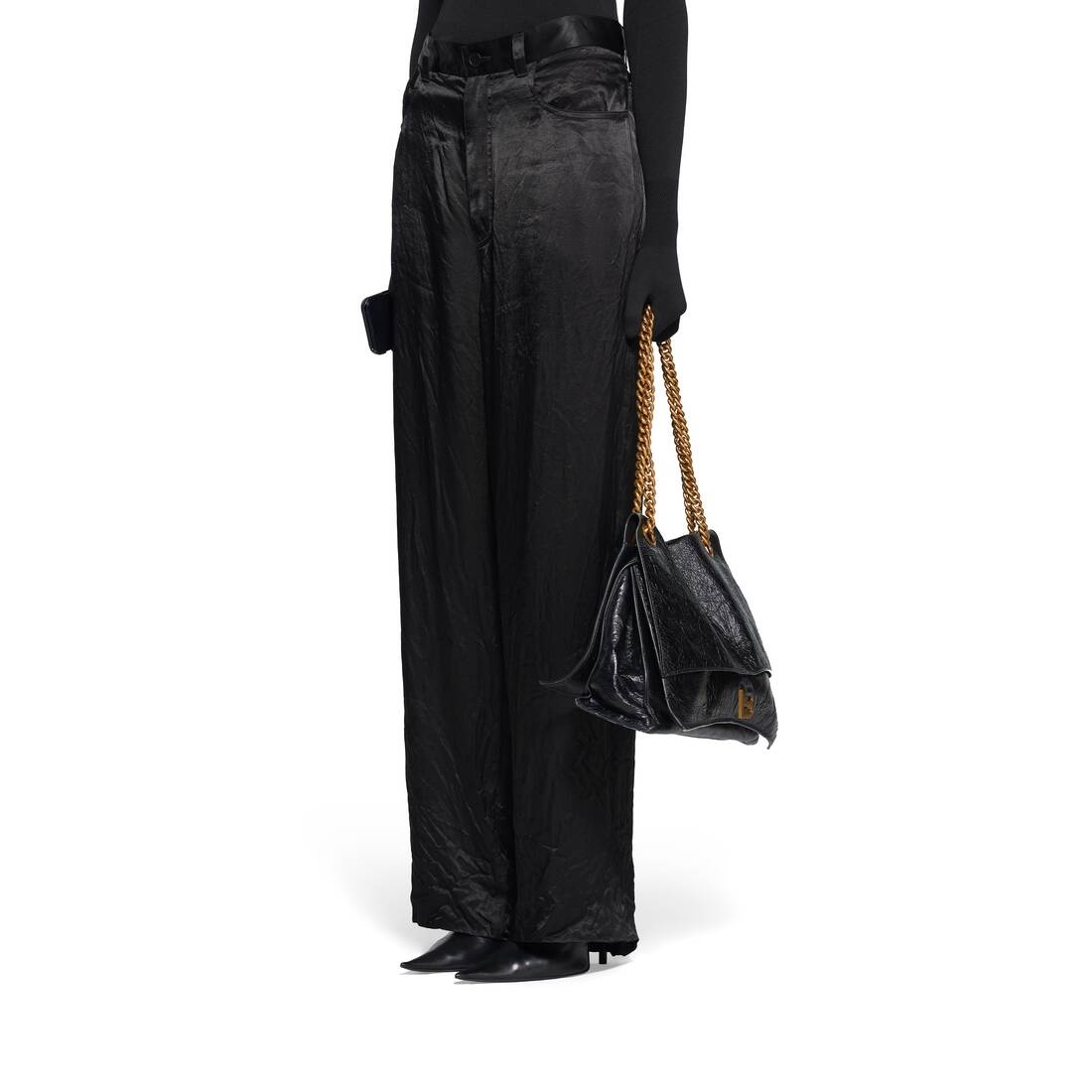5 Pocket Baggy Pants in Black - 5