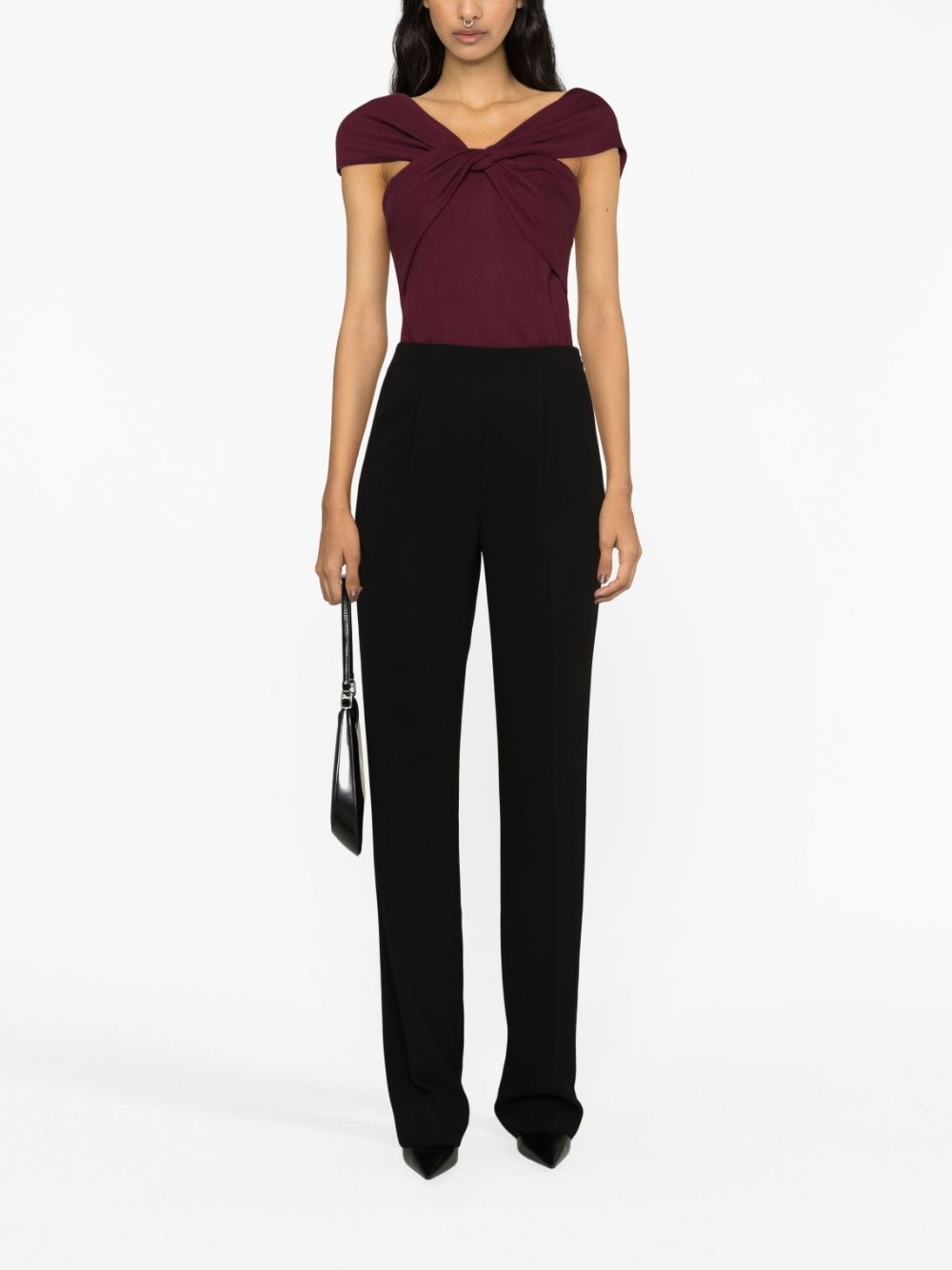 Cady high-rise pleated trousers - 2