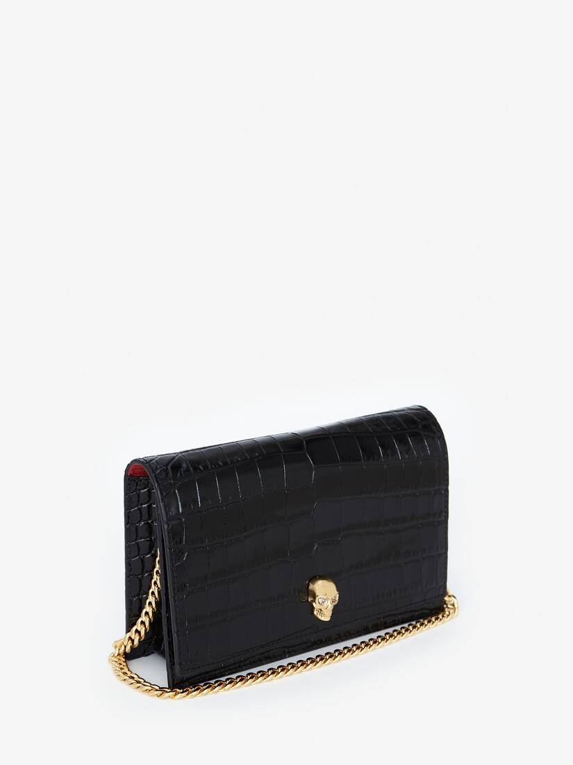 Women's Small Skull Bag in Black - 3