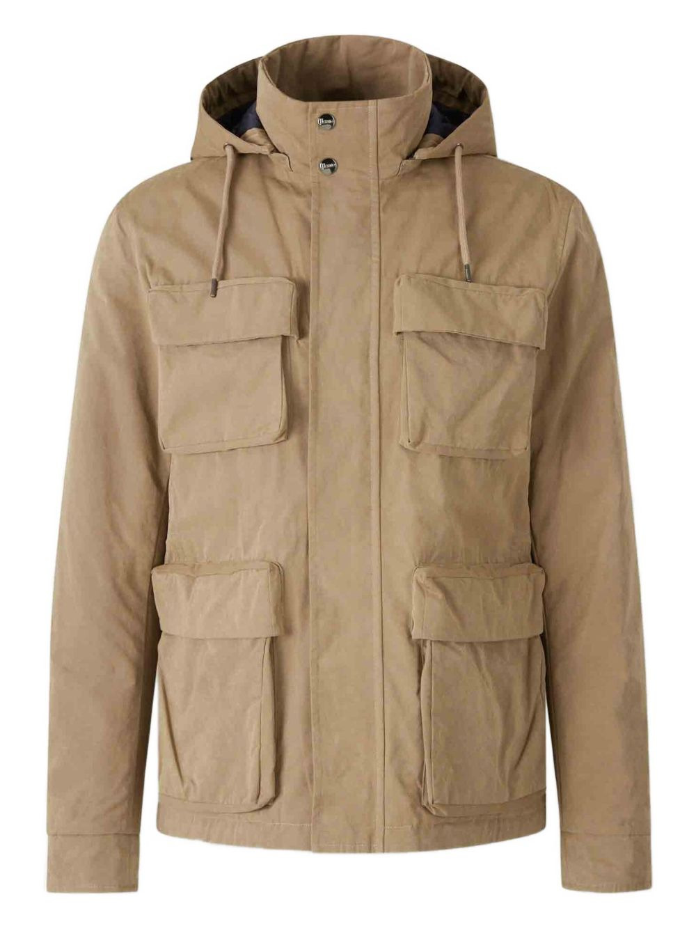 hooded multi-pocket jacket - 1
