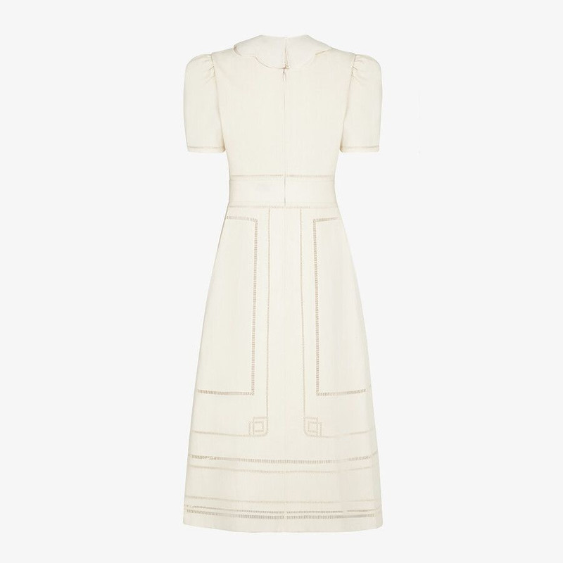 White linen dress 2