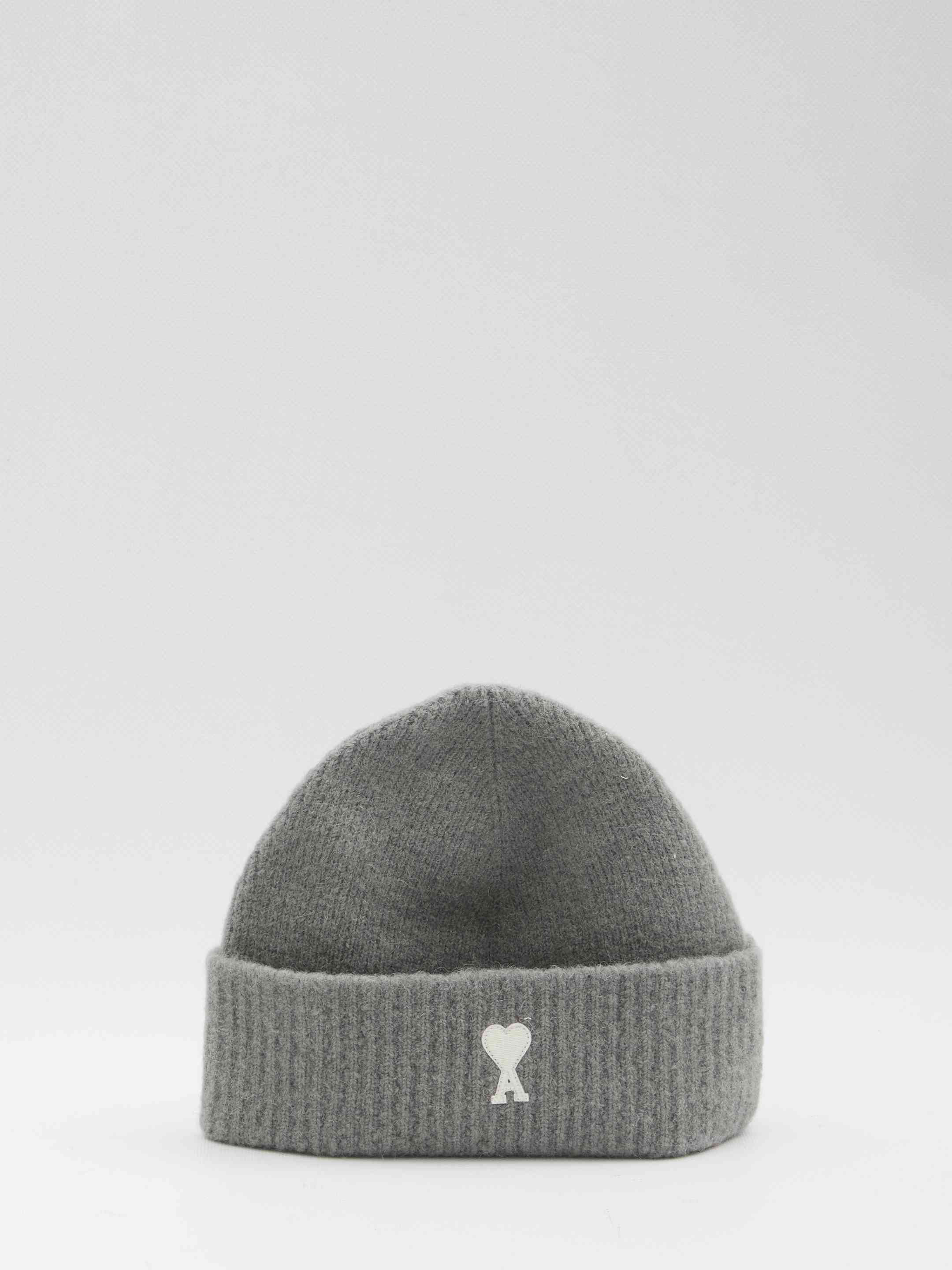 Ami Paris Men Ami De Coeur Beanie - 1