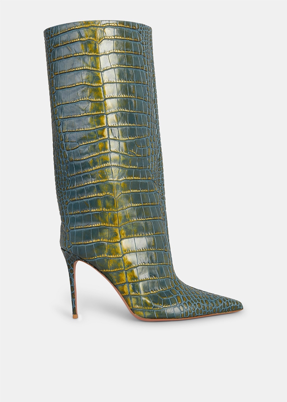 Green Ombre Croc Fiona Boots - 1