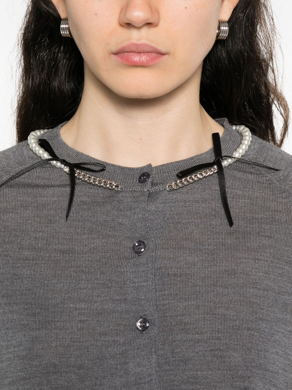 merino wool cardigan - 5