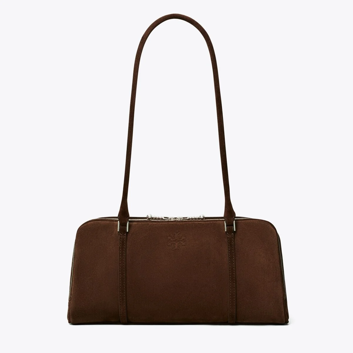 Small Marshmallow Suede Satchel - 1