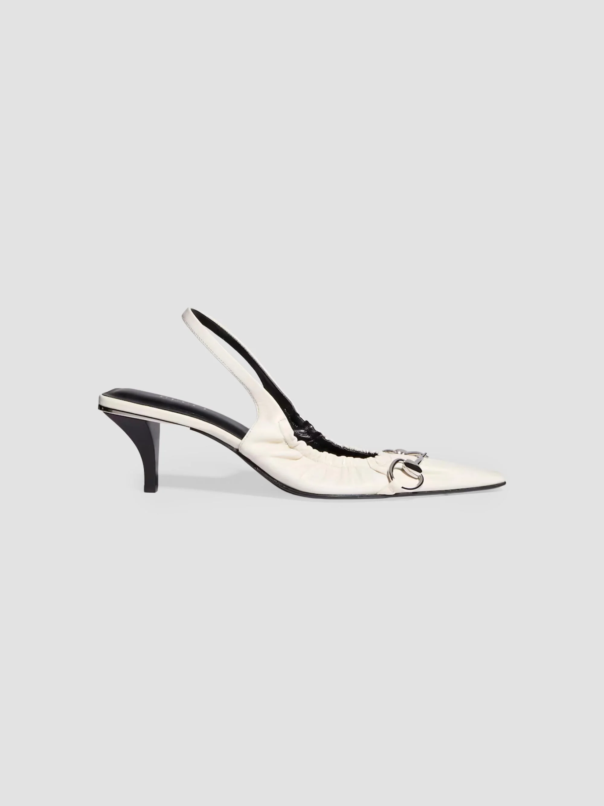 Women's Vittoria 55MM Slingback Kitten Heel Pumps - Off White - 1