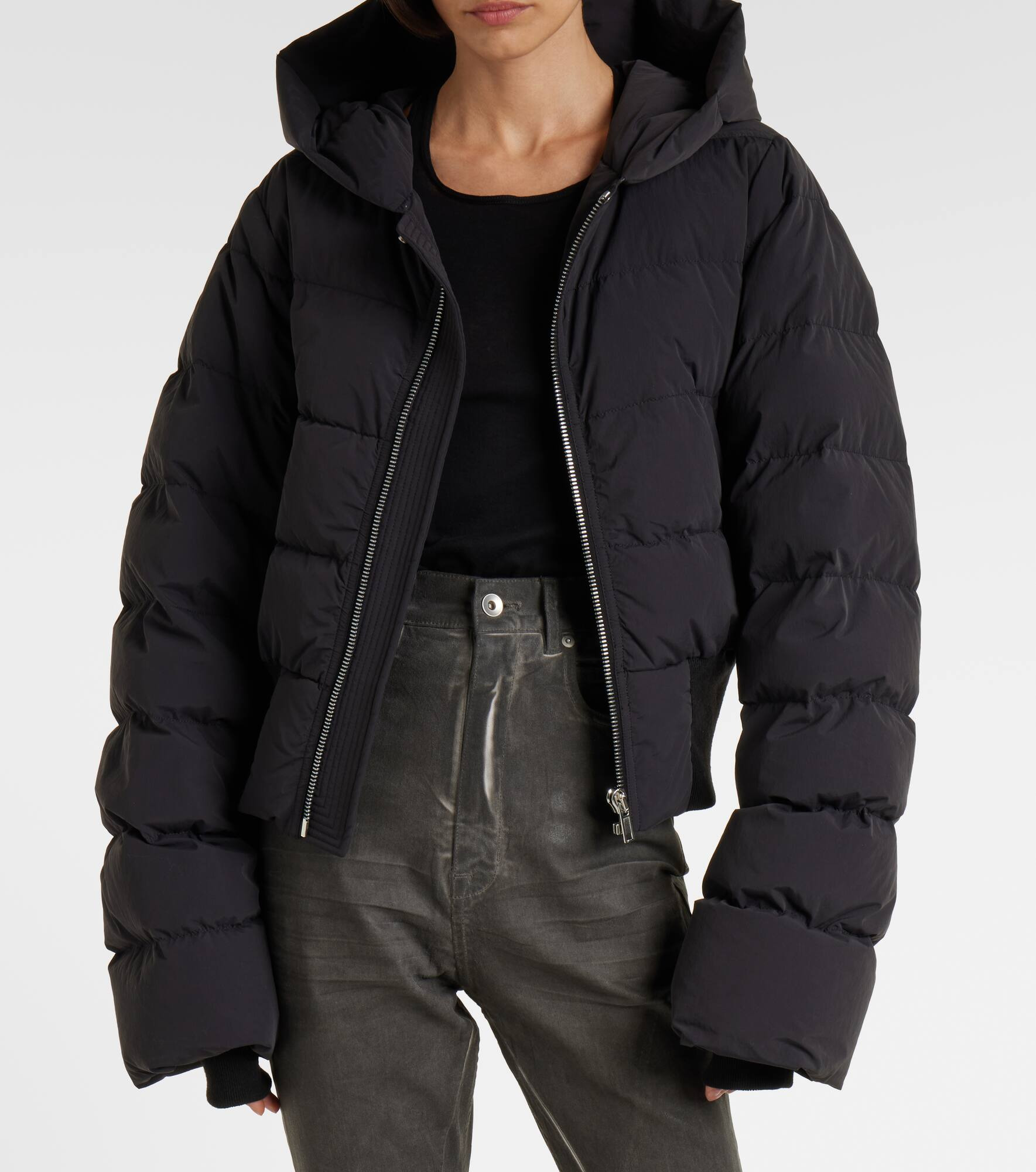 Hooded down jacket - 7