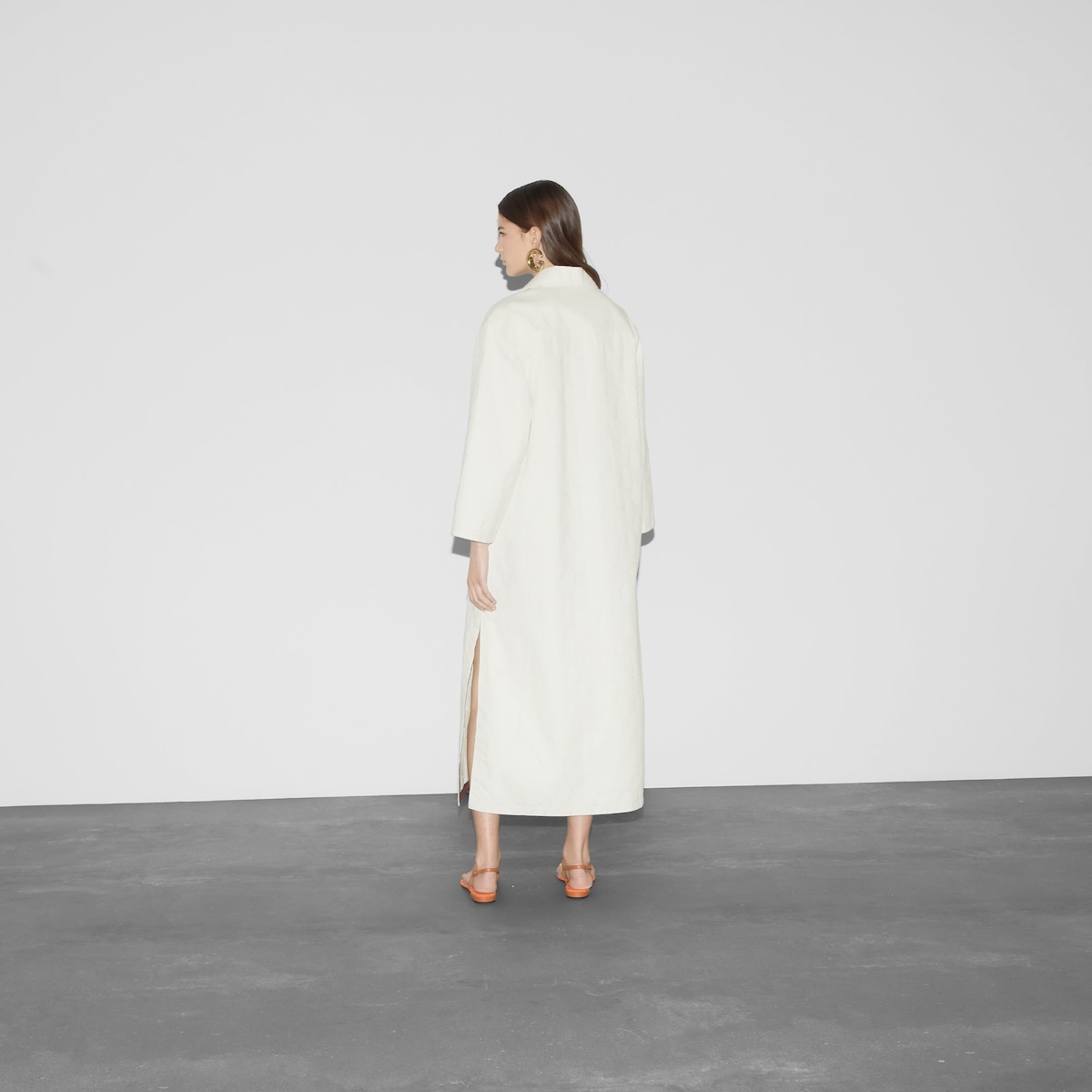 GG cotton dress with Horsebit - 4