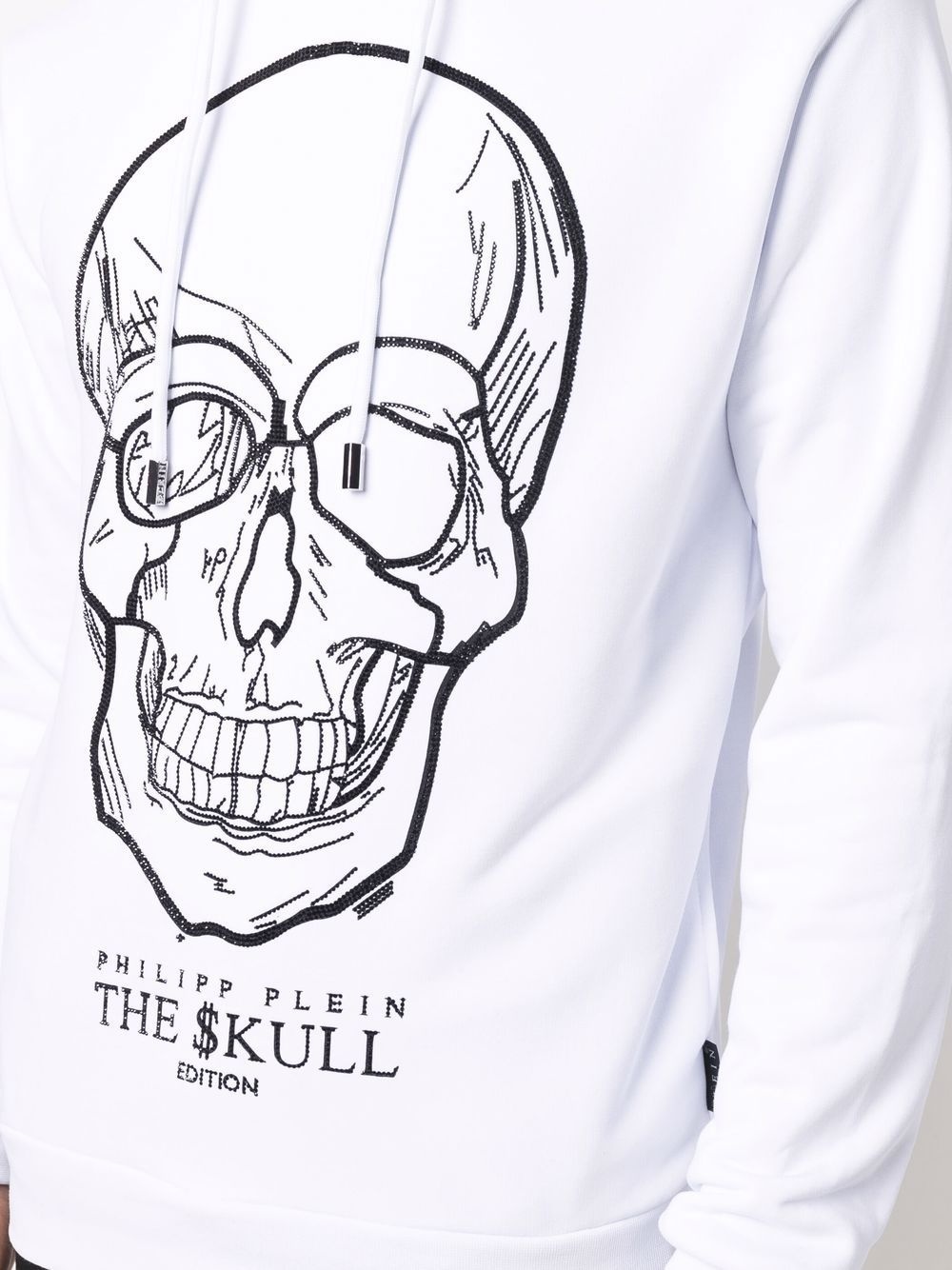 skull-logo print pullover hoodie - 5