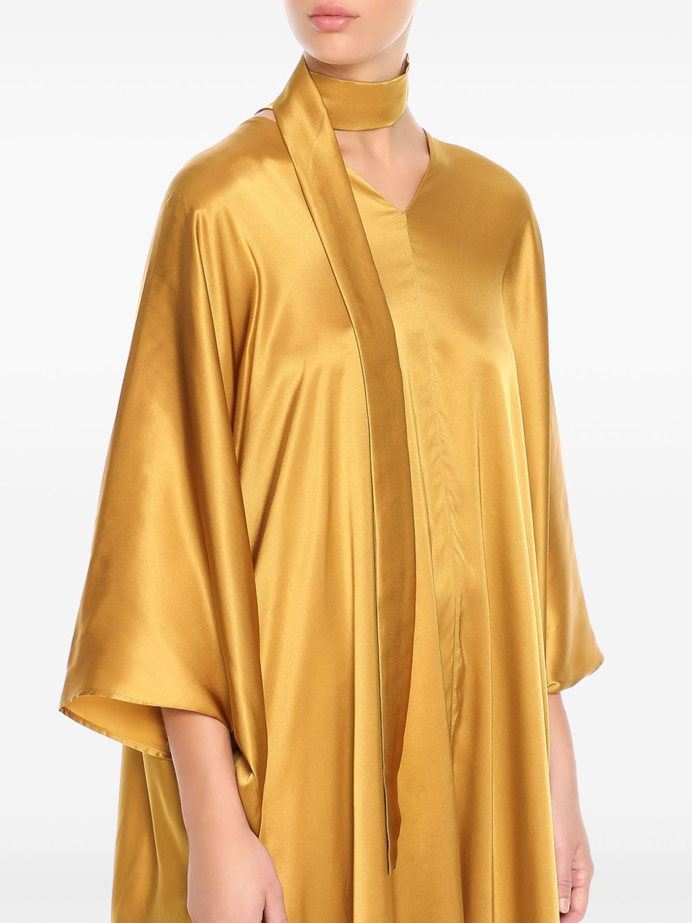 New Age silk kaftan dress - 5