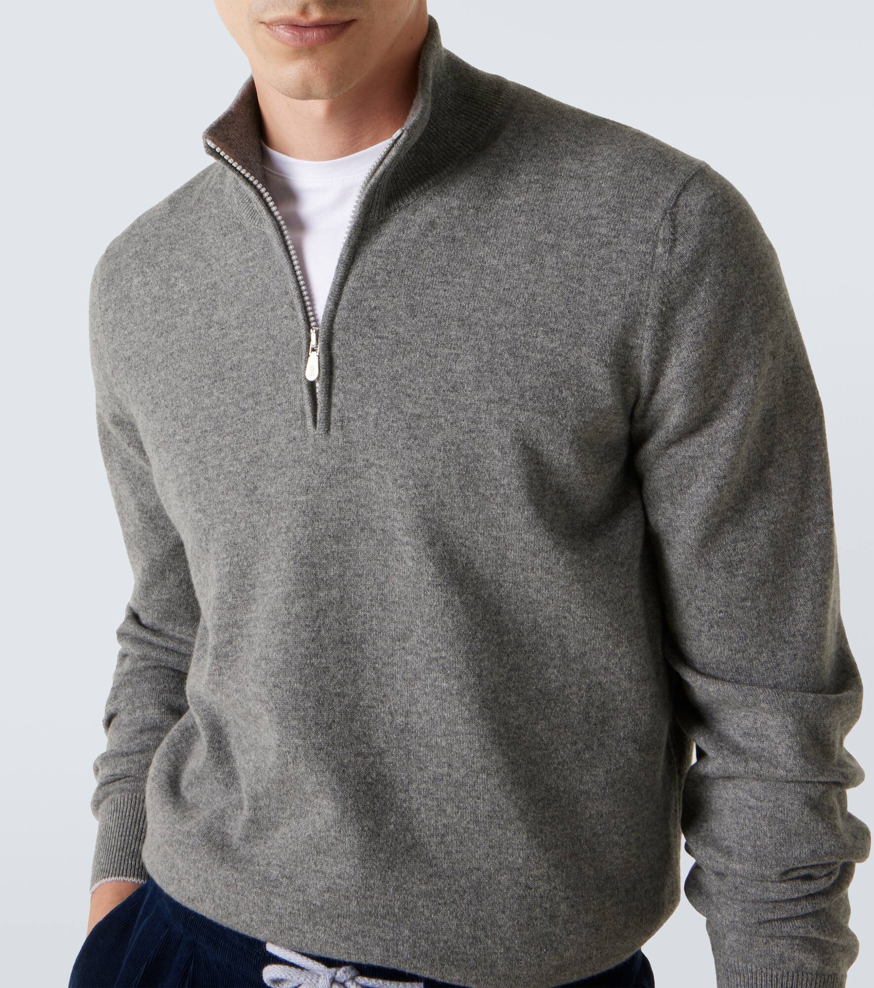 Cashmere half-zip sweater - 5
