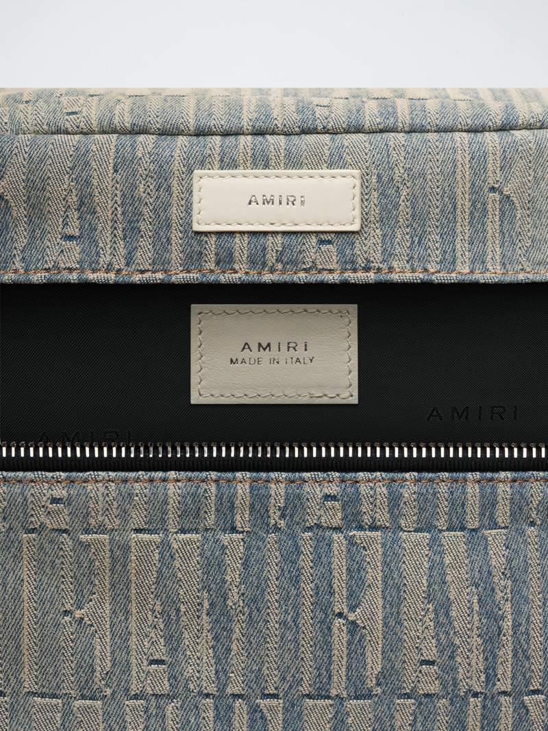 AMIRI JACQUARD DENIM BUM BAG 4