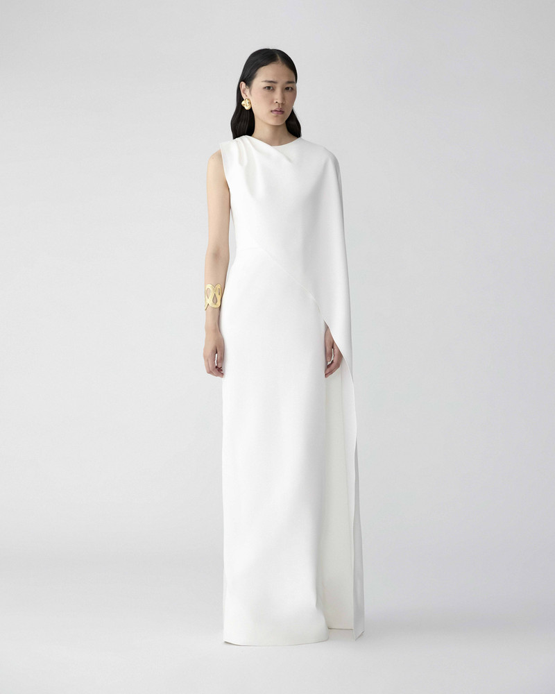 CAROLINA HERRERA One-Shoulder Draped Gown outlook