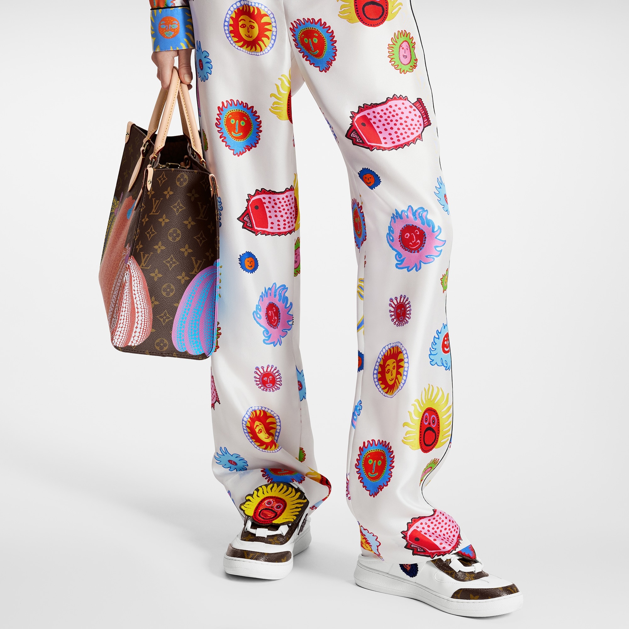 LV x YK Faces Pajama Pants - 4