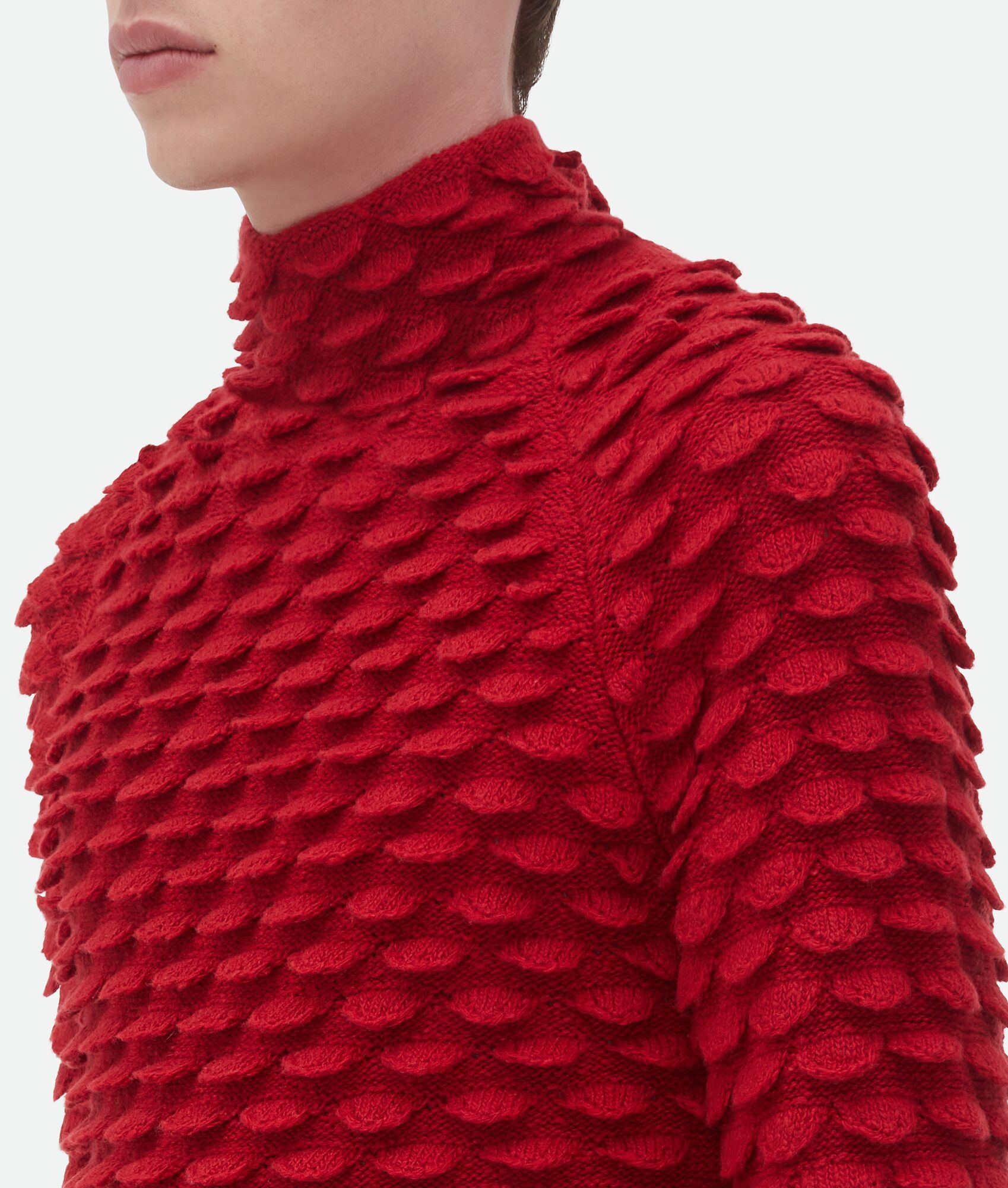 Fish Scale Wool Sweater - 4