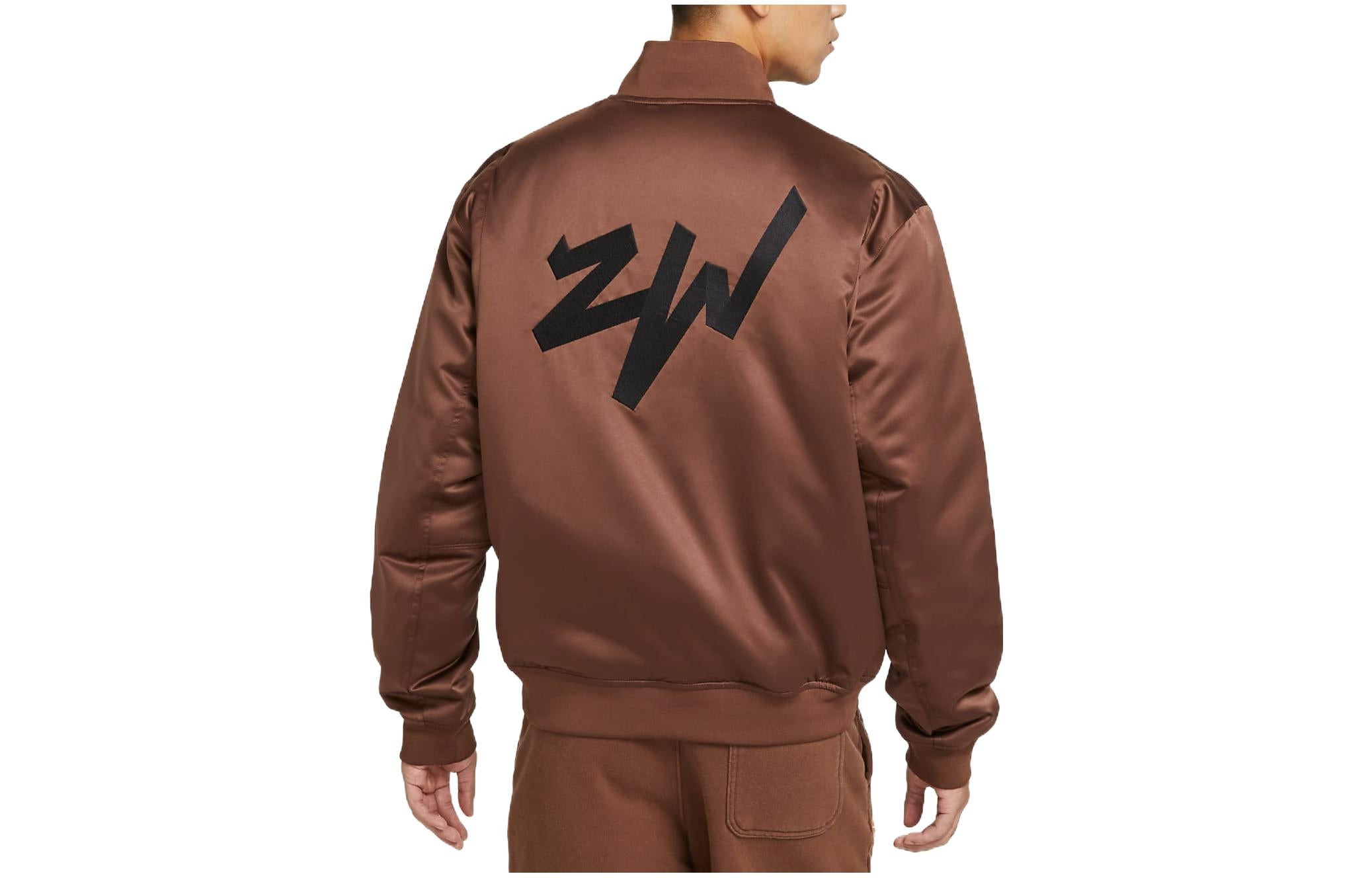 Air Jordan Single Breasted Sports Jacket Men's Brown DV5634-244 - 2