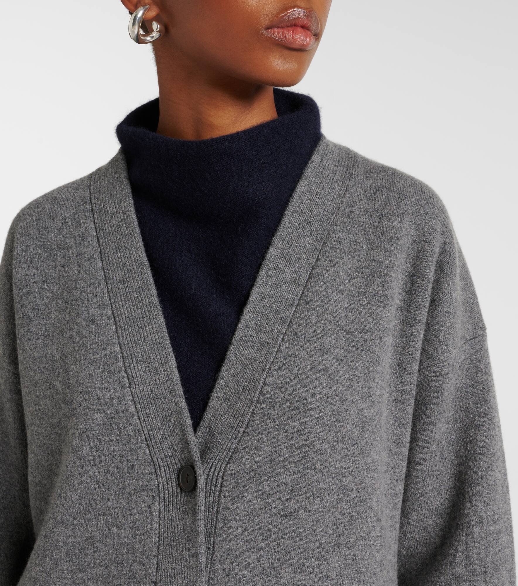 Oversized wool-blend cardigan - 4