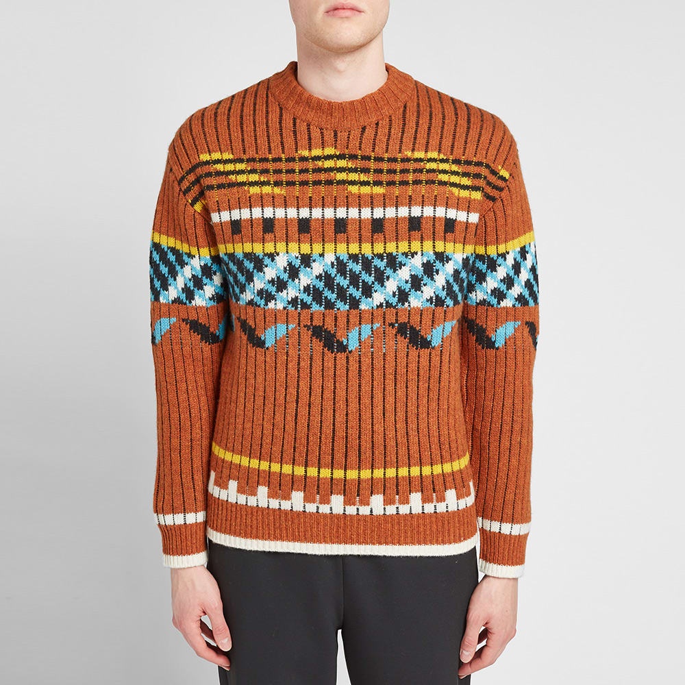 Kenzo Lambswool Peruvian Fair Isle Knit - 5