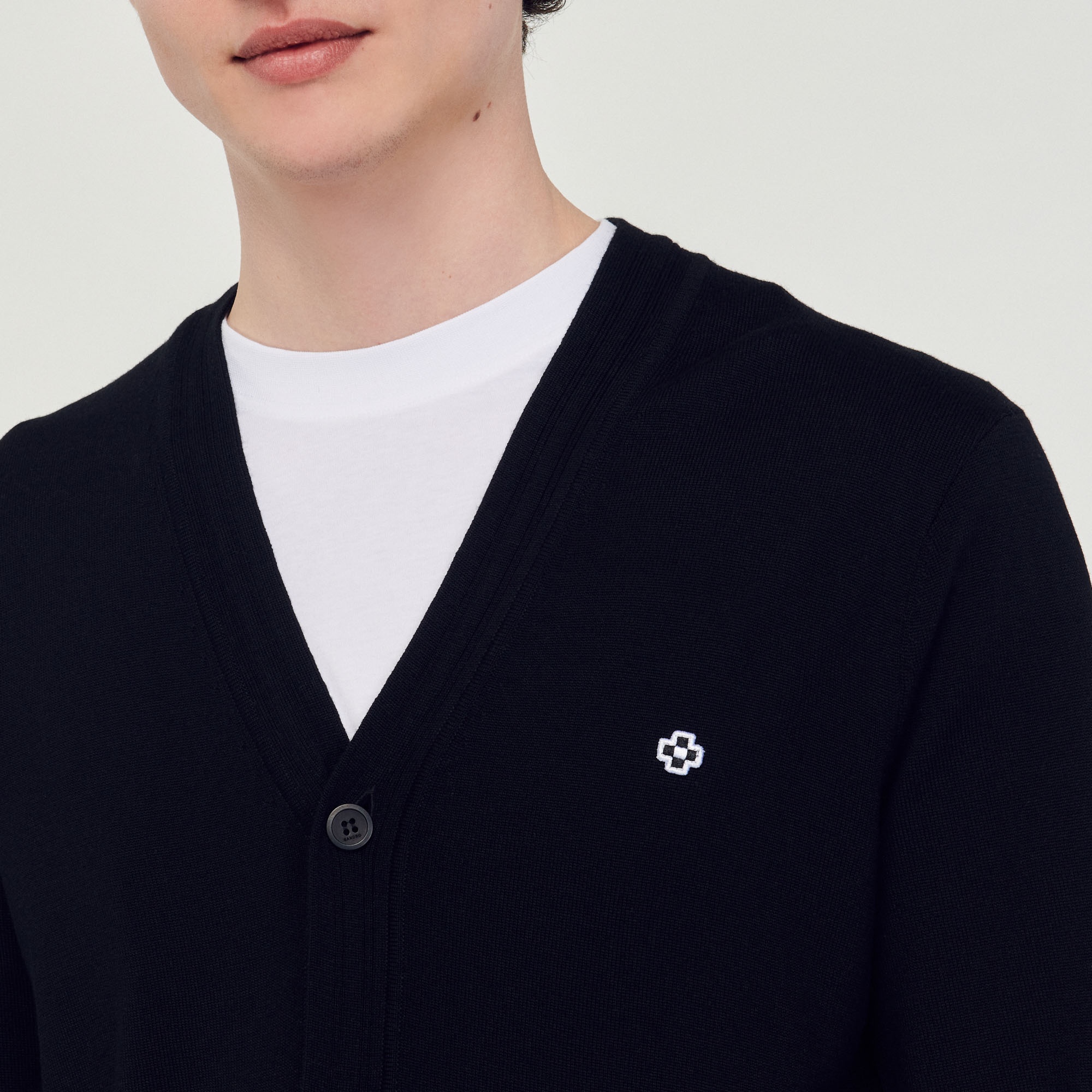 Cardigan with Square Cross patch - 4