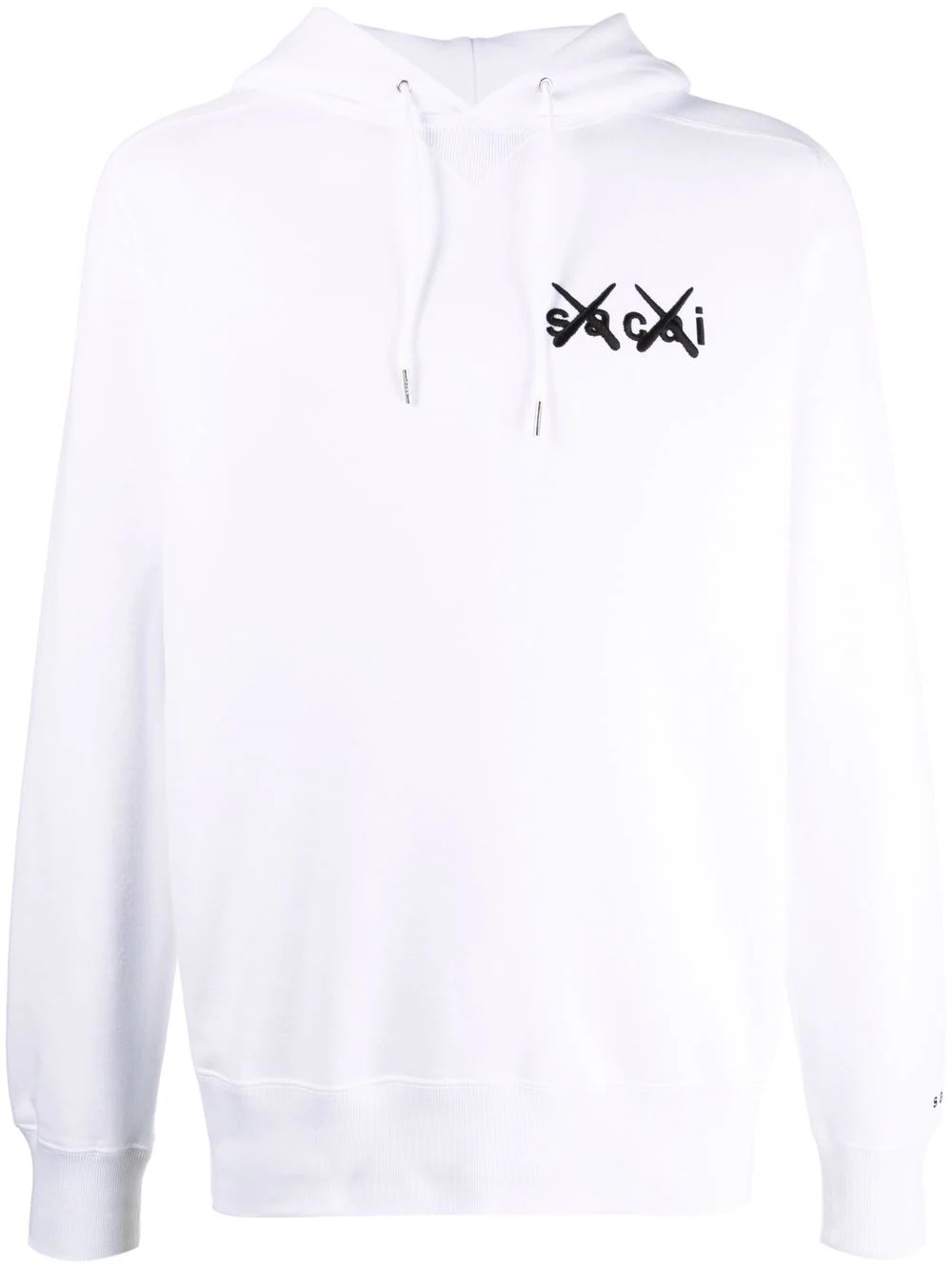 logo long-sleeve hoodie - 1