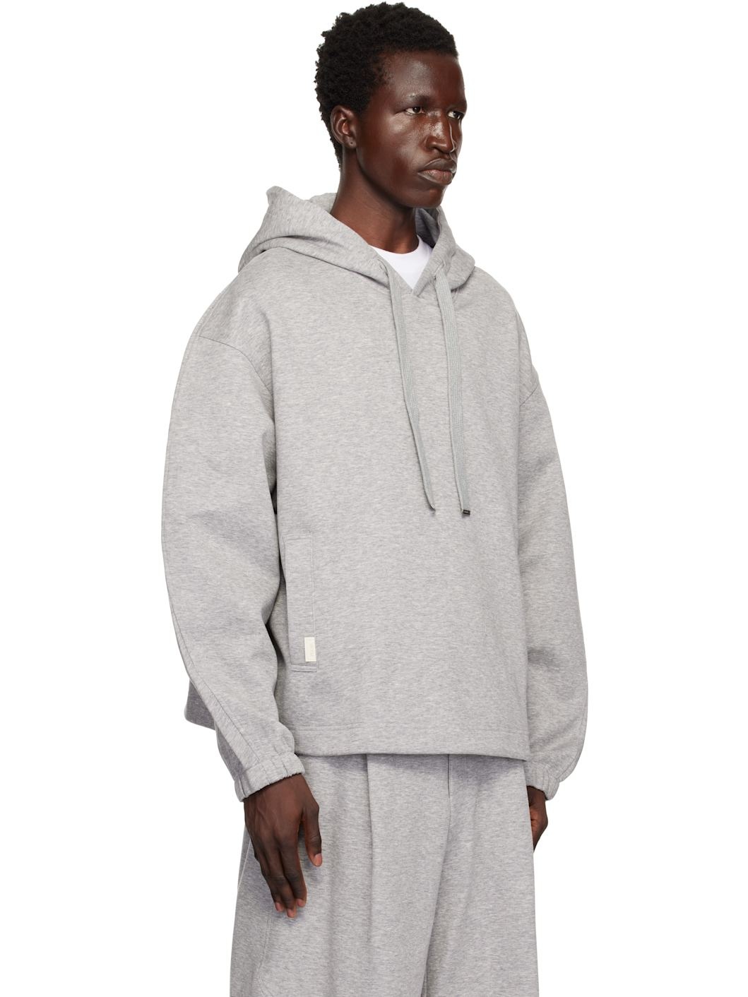 Gray Neoprene Hoodie - 2