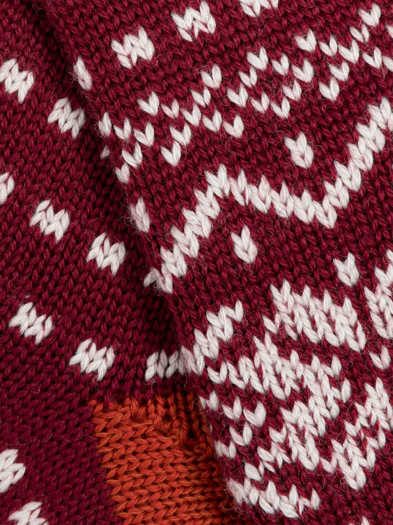 Mackintosh PORT MERINO WOOL FAIR ISLE SOCKS outlook