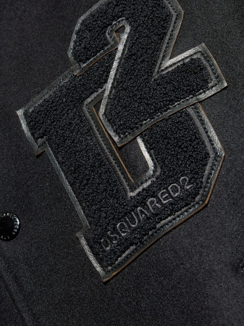 logo-patch bomber jacket - 5